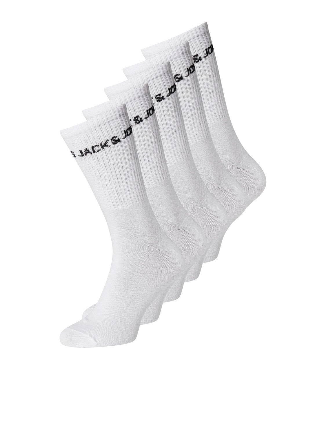 JACK & JONES 5 PACK TENNIS SOCK - WHITE