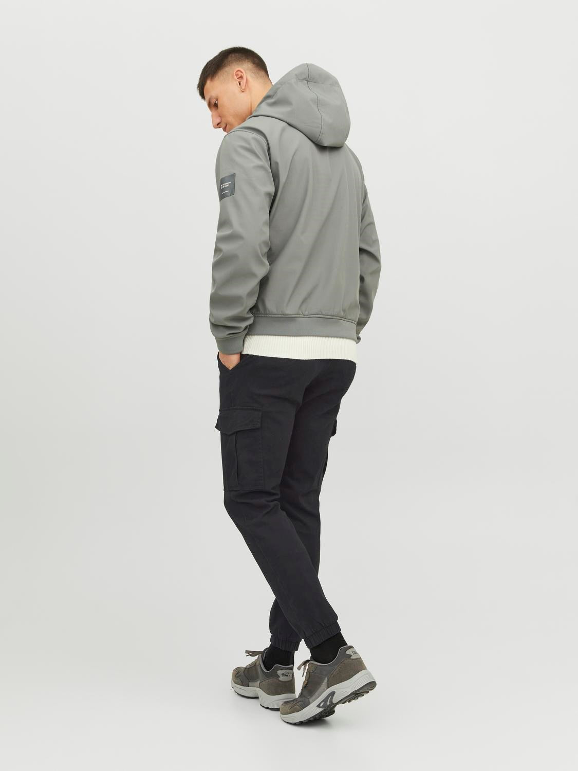 JACK & JONES PANTALONI CARGO CON TASCHE LATERALI - Col. Nero