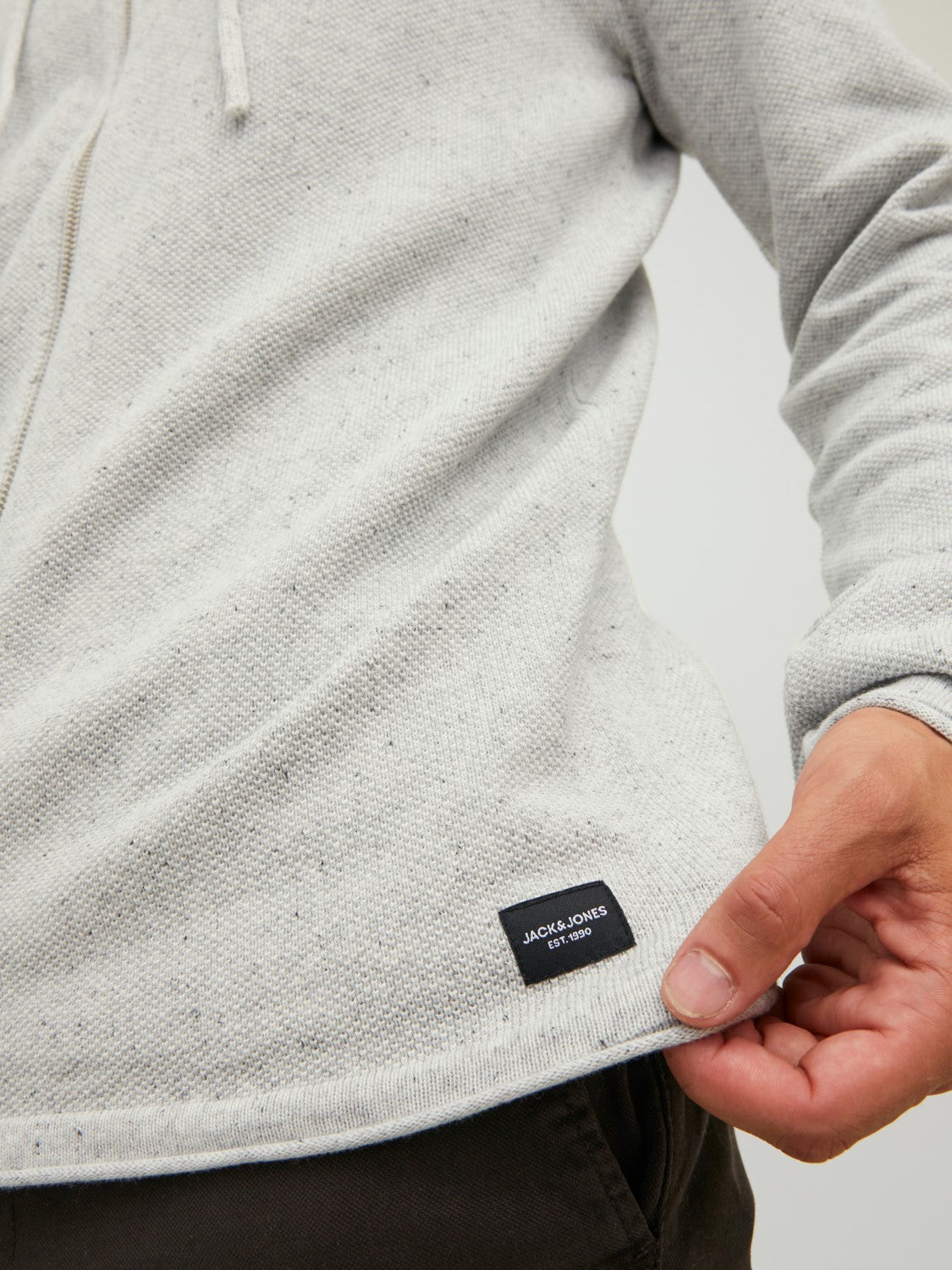 JACK & JONES CARDIGAN CON ZIP - Col. grigio