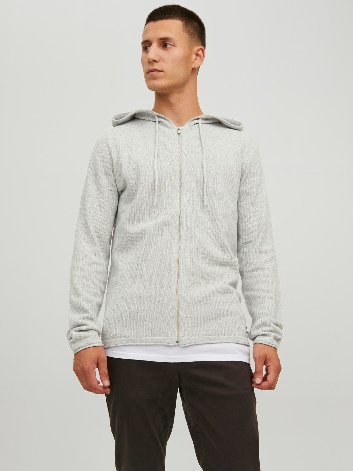 JACK & JONES CARDIGAN CON ZIP - Col. grigio