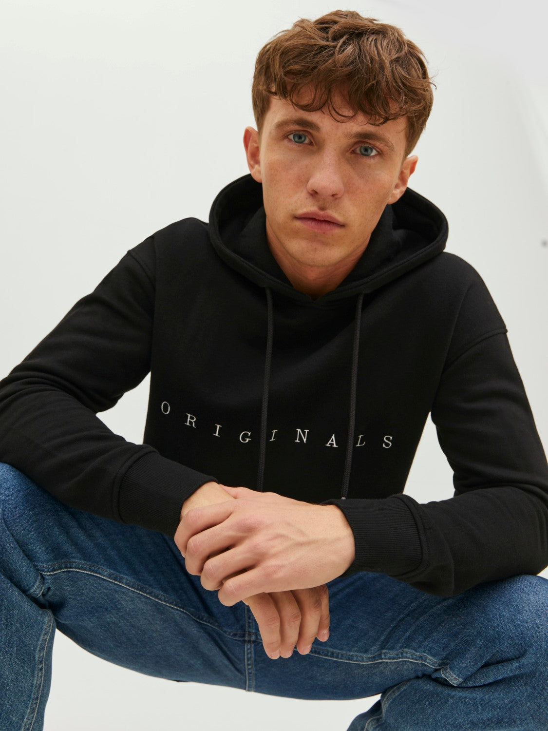 JACK & JONES FELPA CON CAPPUCCIO "ORIGINALS" - Col. nero