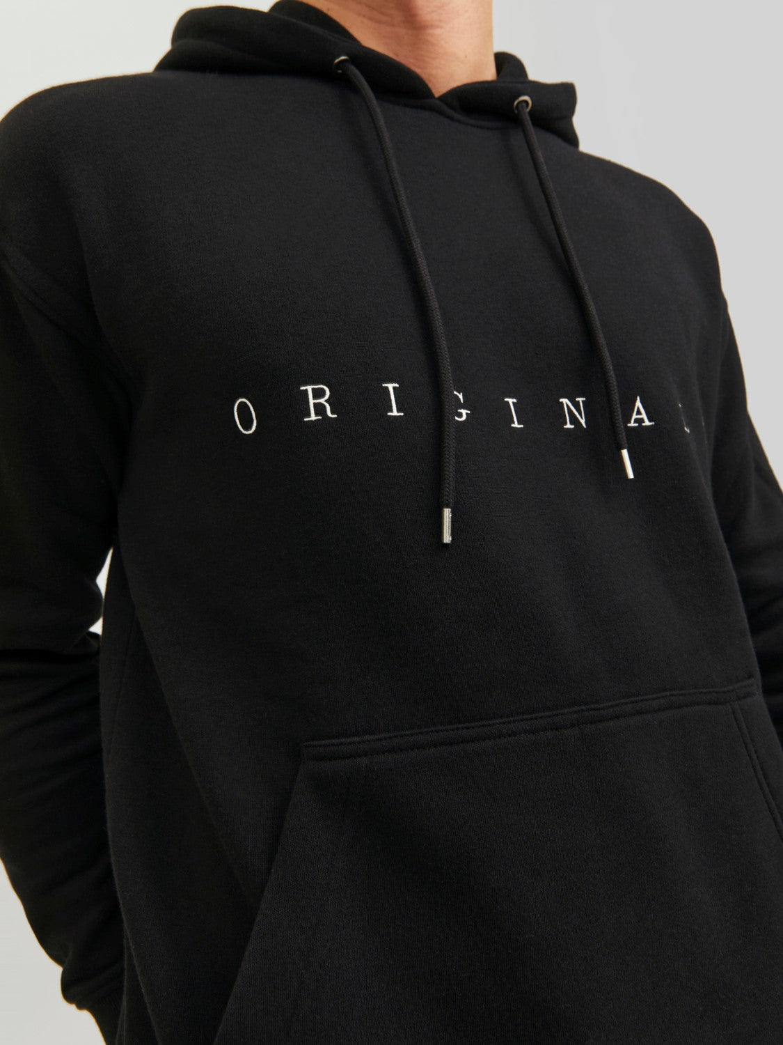 JACK & JONES FELPA CON CAPPUCCIO "ORIGINALS" - Col. nero