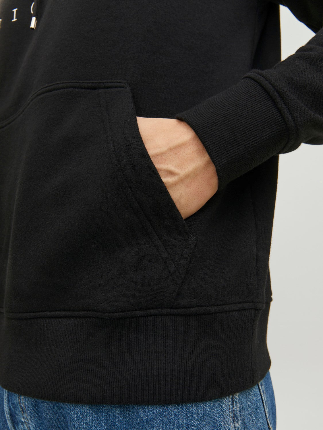 JACK & JONES FELPA CON CAPPUCCIO "ORIGINALS" - Col. nero