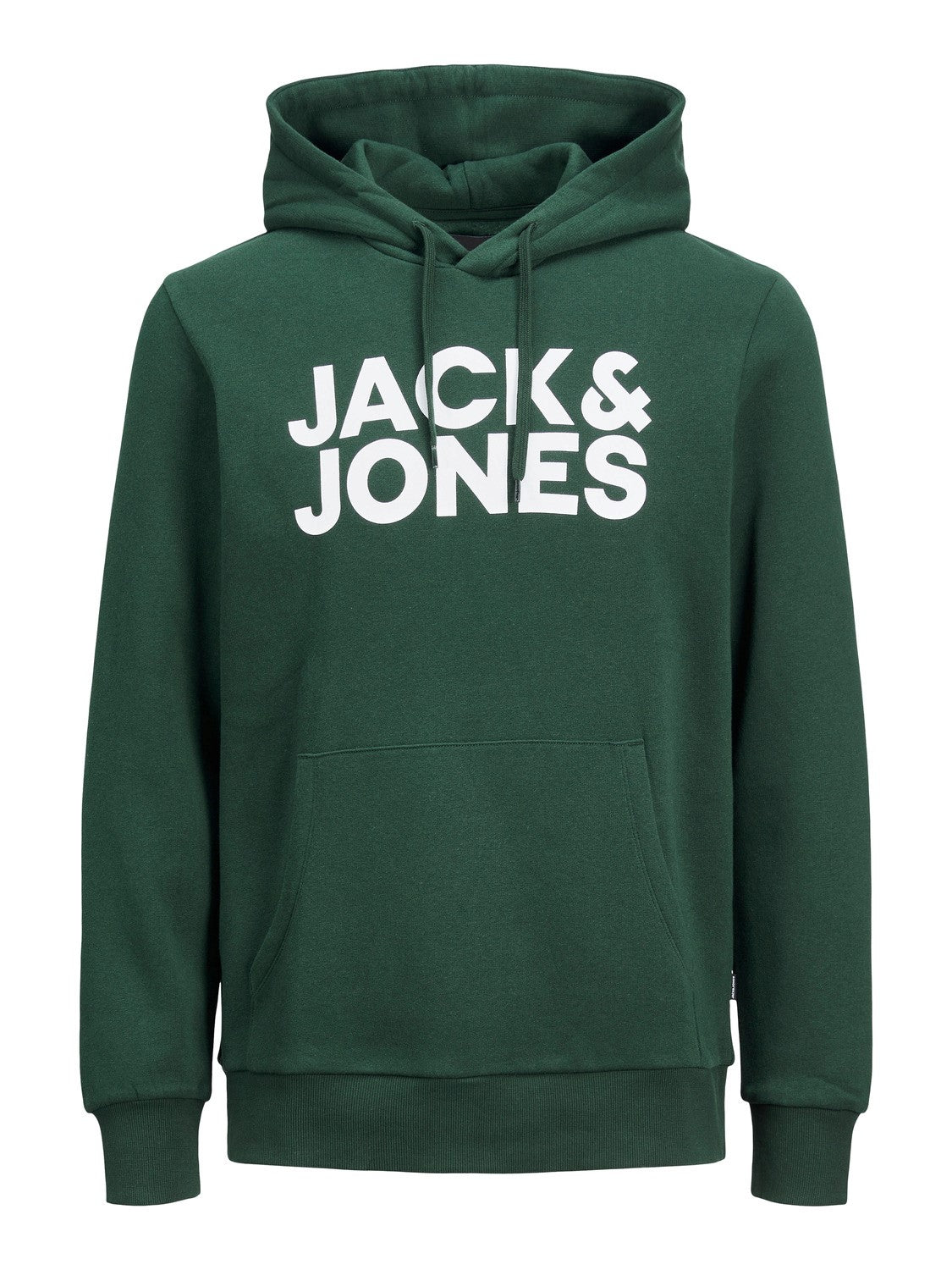 JACK & JONES FELPA CON CAPPUCCIO CON LOGO - Verde