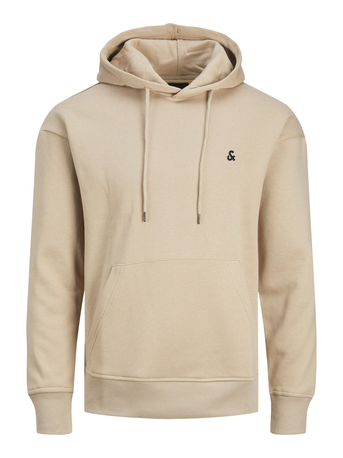 JACK & JONES FELPA CON CAPPUCCIO "ESSENTIALS" - Col. beige