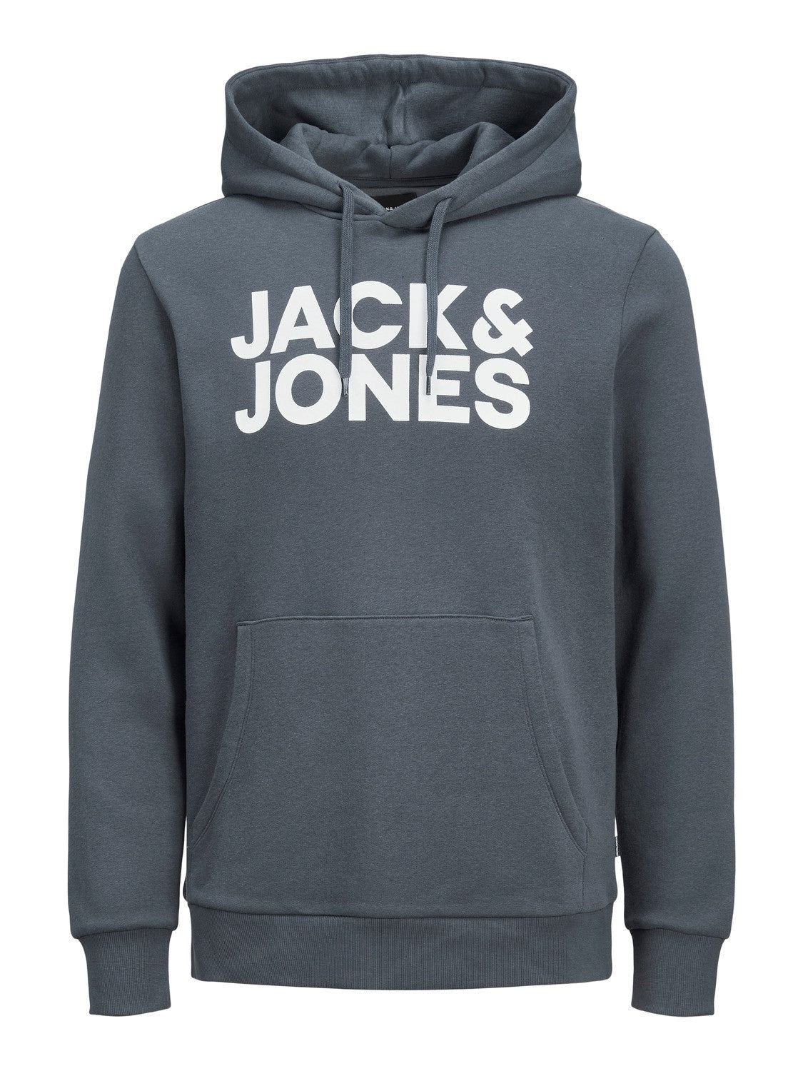 JACK & JONES FELPA CON CAPPUCCIO CON LOGO - Ombre Blue