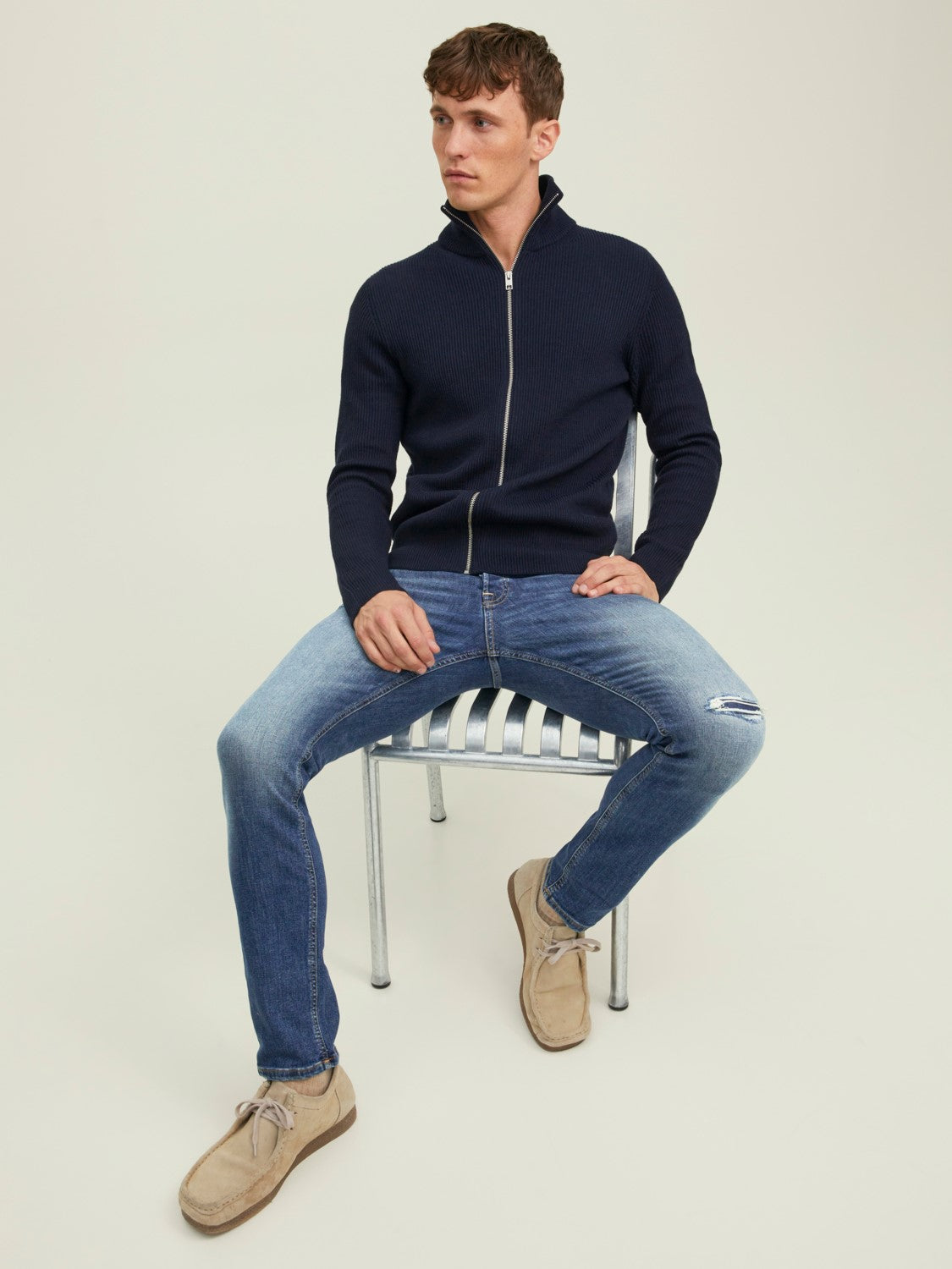 JACK & JONES JEANS SLIM - Blue Denim