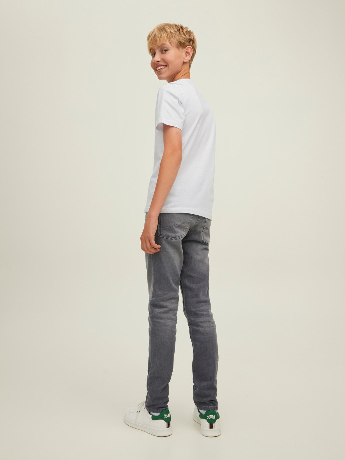 JUNIOR JACK & JONES T-SHIRT CON LOGO JJ - Col. bianco