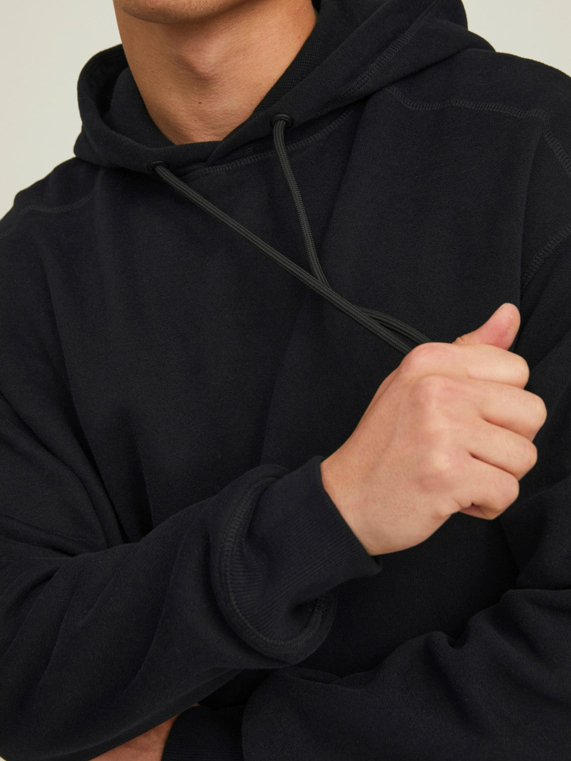 JACK & JONES FELPA CON CAPPUCCIO CLASSIC - Col. nero