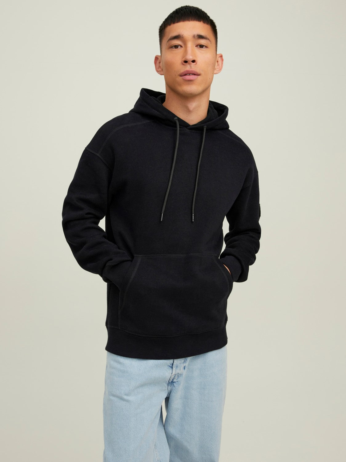 JACK & JONES FELPA CON CAPPUCCIO CLASSIC - Col. nero