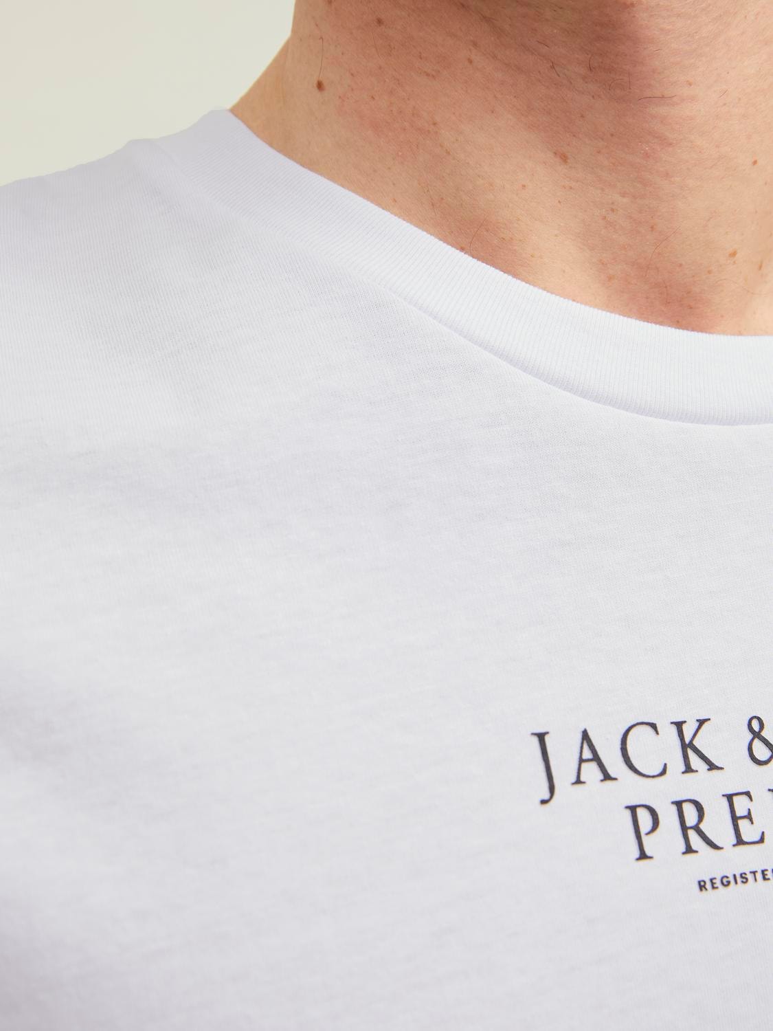 JACK & JONES T-SHIRT ORIGINALS PREMIUM - Col. Bianco