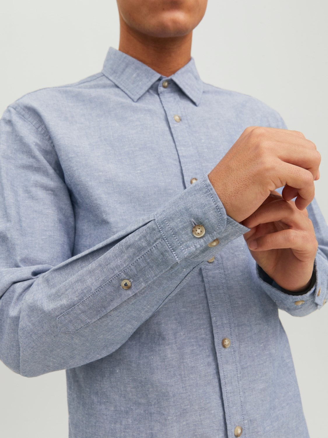 JACK & JONES CAMICIA CASUAL SLIM FIT - Col. Blu