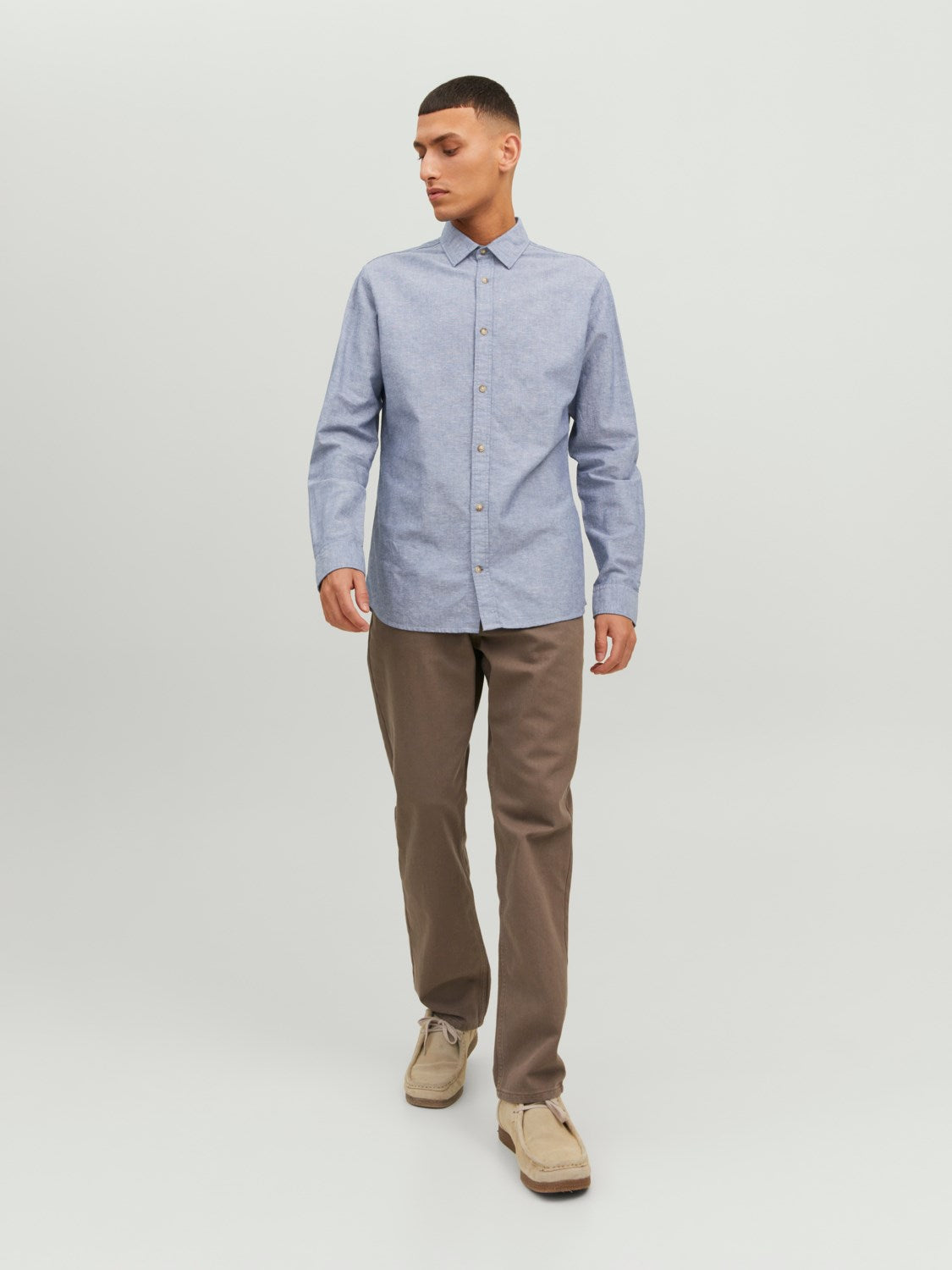 JACK & JONES CAMICIA CASUAL SLIM FIT - Col. Blu