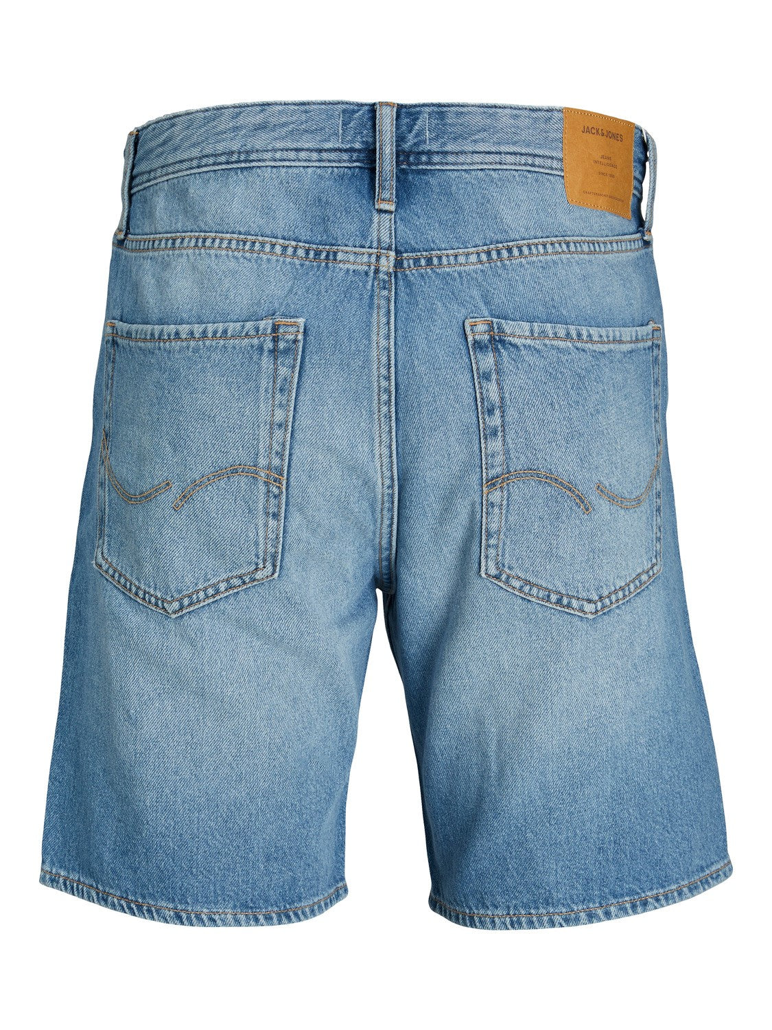 JACK & JONES BERMUDA IN JEANS CON ROTTURE - BLUE DENIM