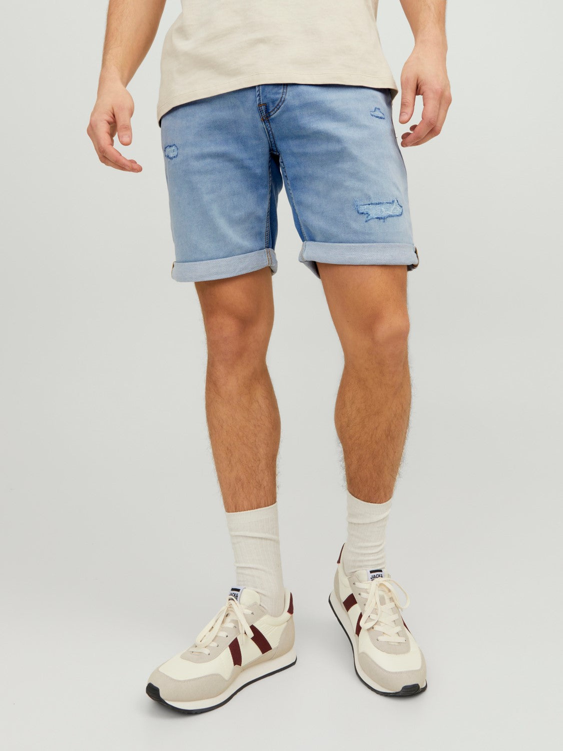 JACK &J ONES BERMUDA IN JEANS - BLUE LIGHT