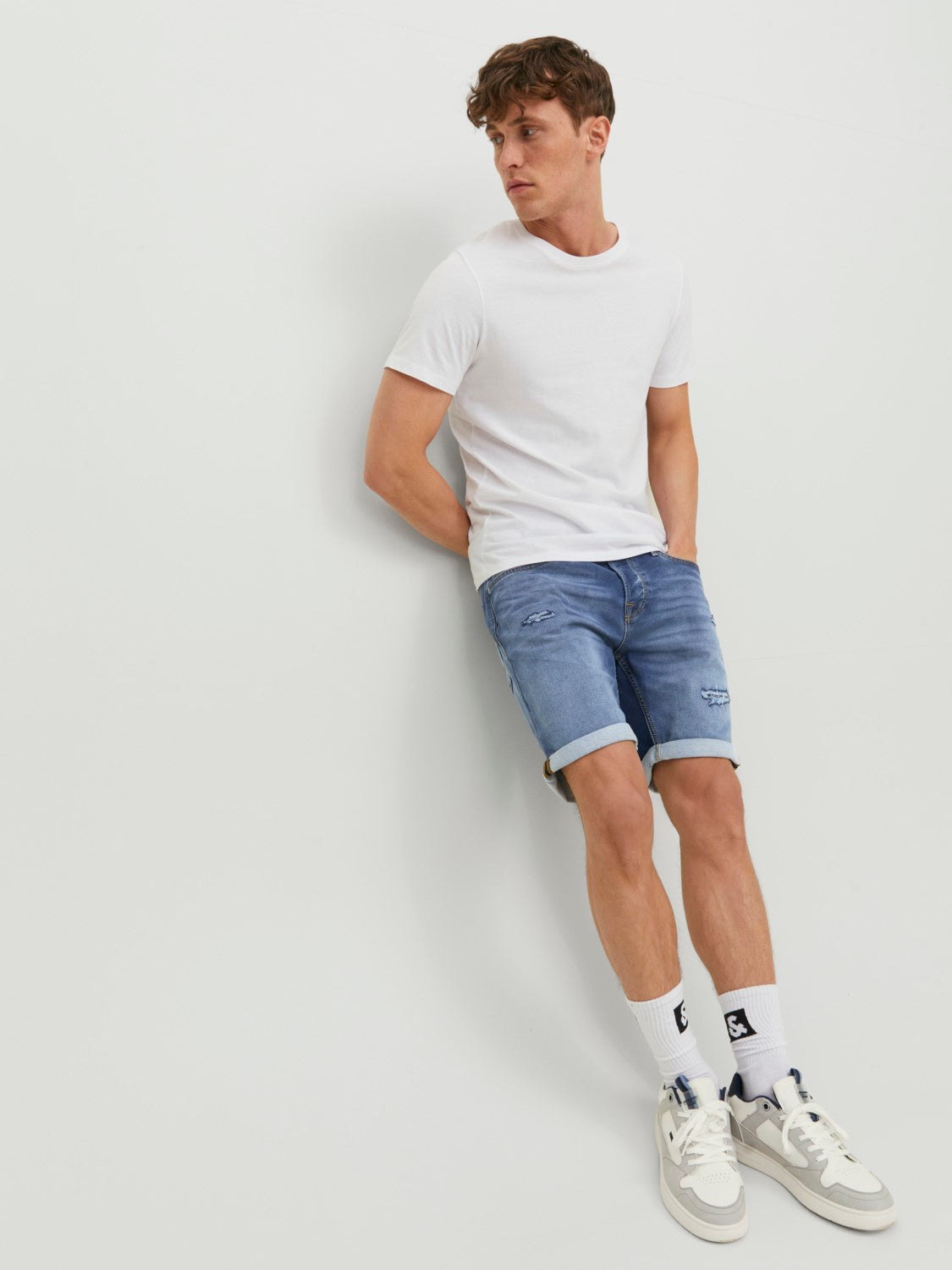 JACK & JONES BERMUDA IN JEANS - BLUE DENIM