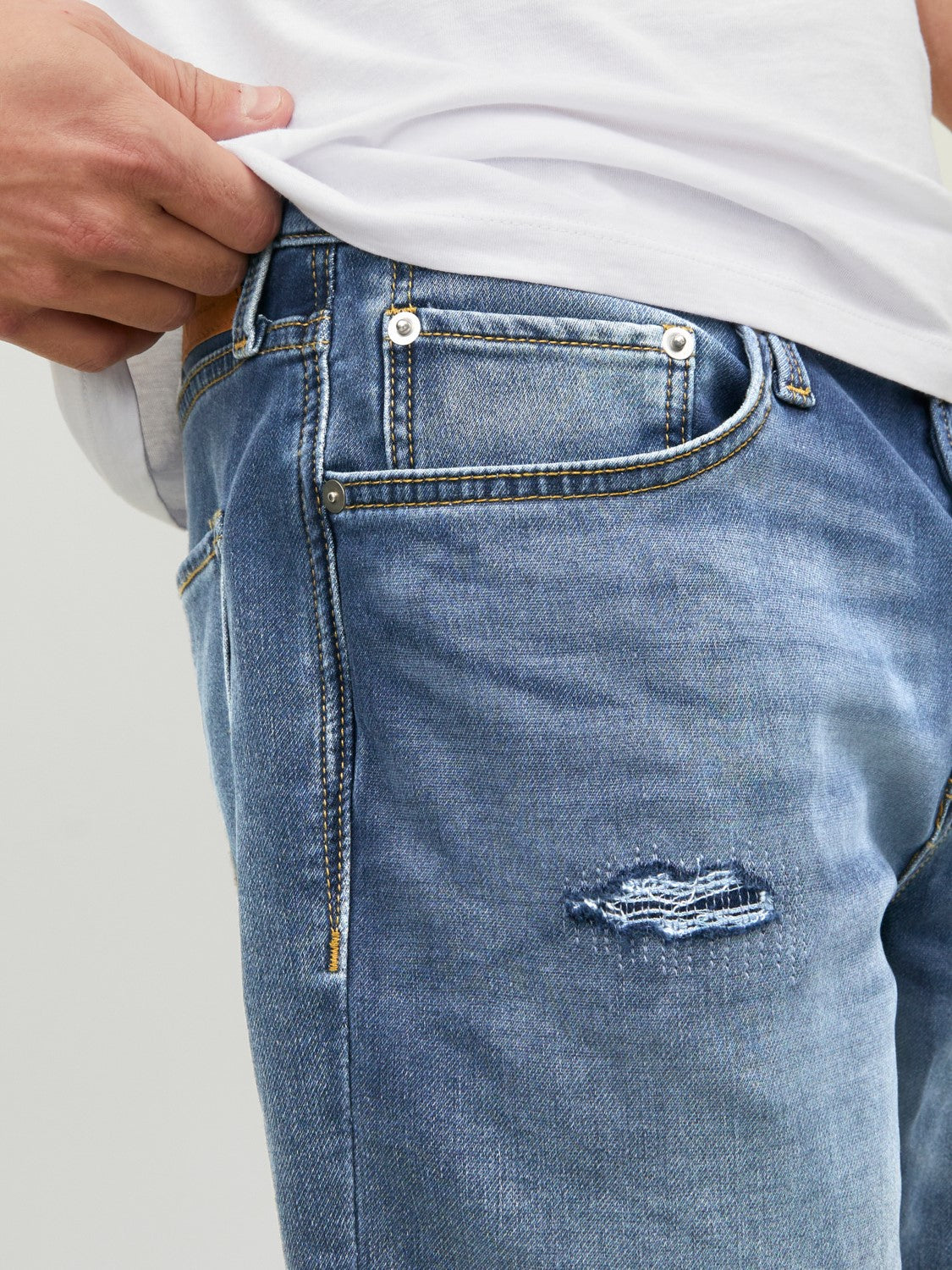 JACK & JONES BERMUDA IN JEANS - BLUE DENIM