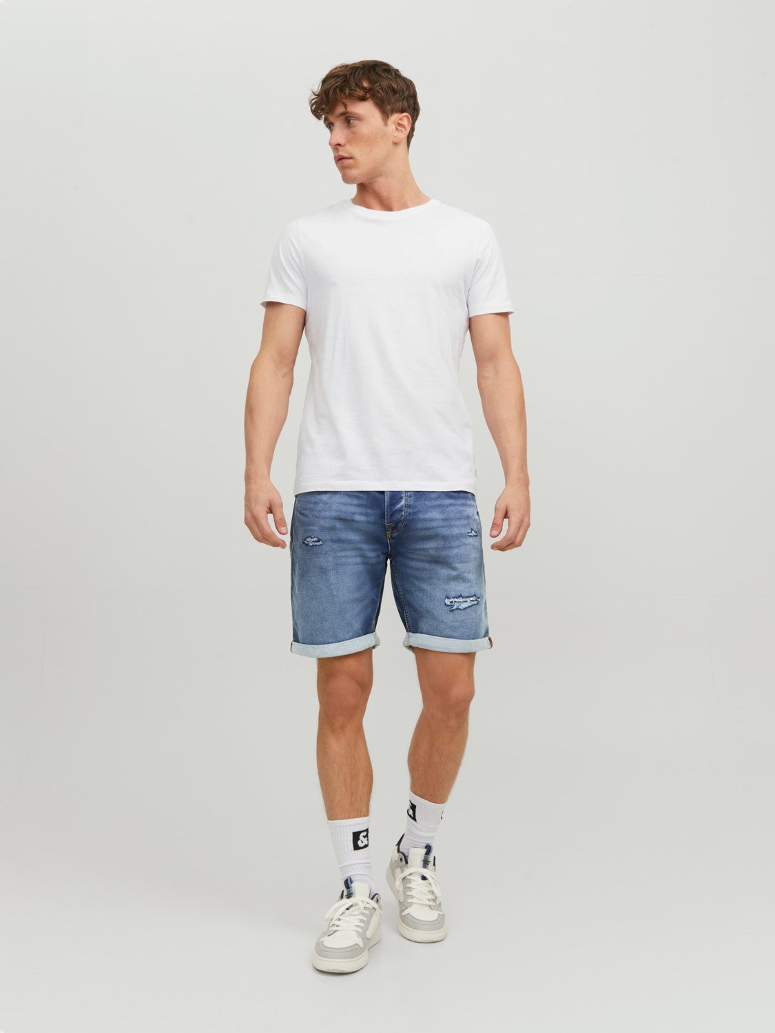 JACK & JONES BERMUDA IN JEANS - BLUE DENIM