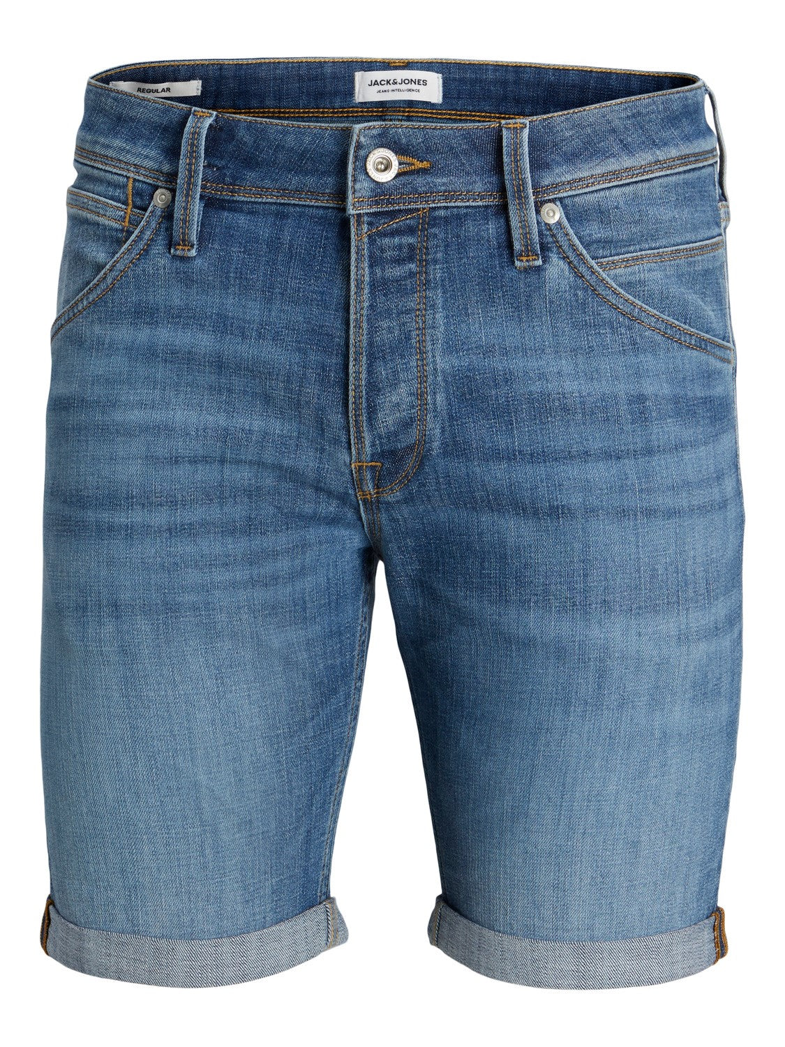 JACK & JONES BERMUDA IN JEANS BASIC - BLUE DENIM