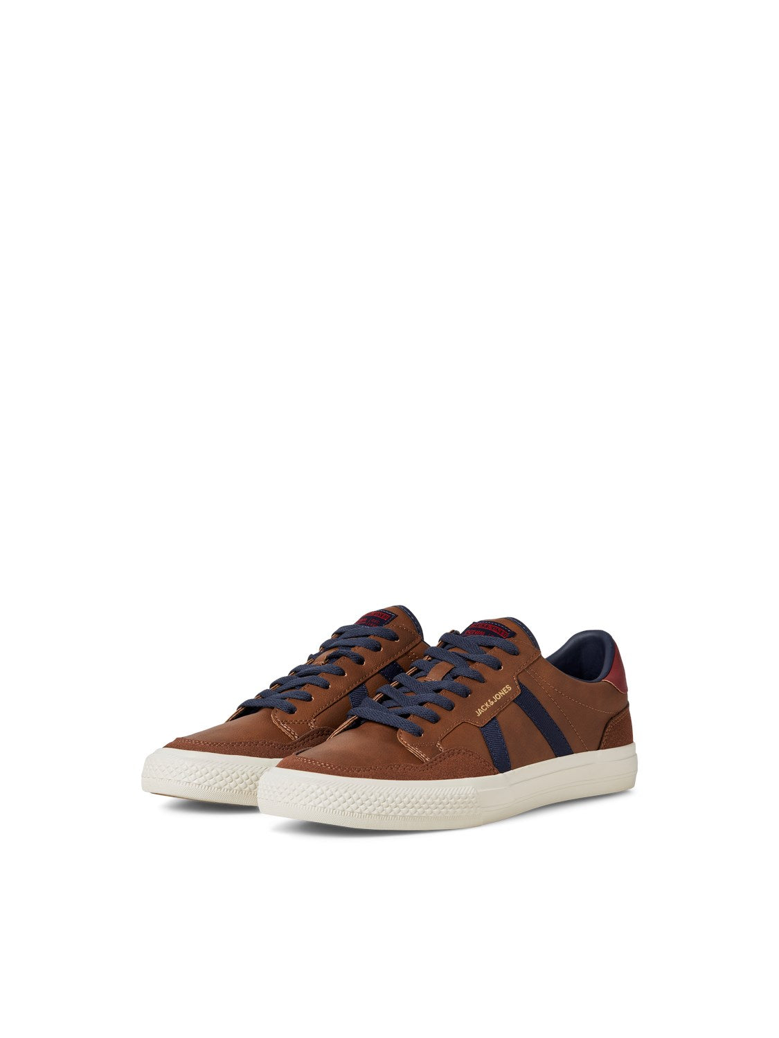 JACK & JONES SNEAKERS - Cognac Navy / Red