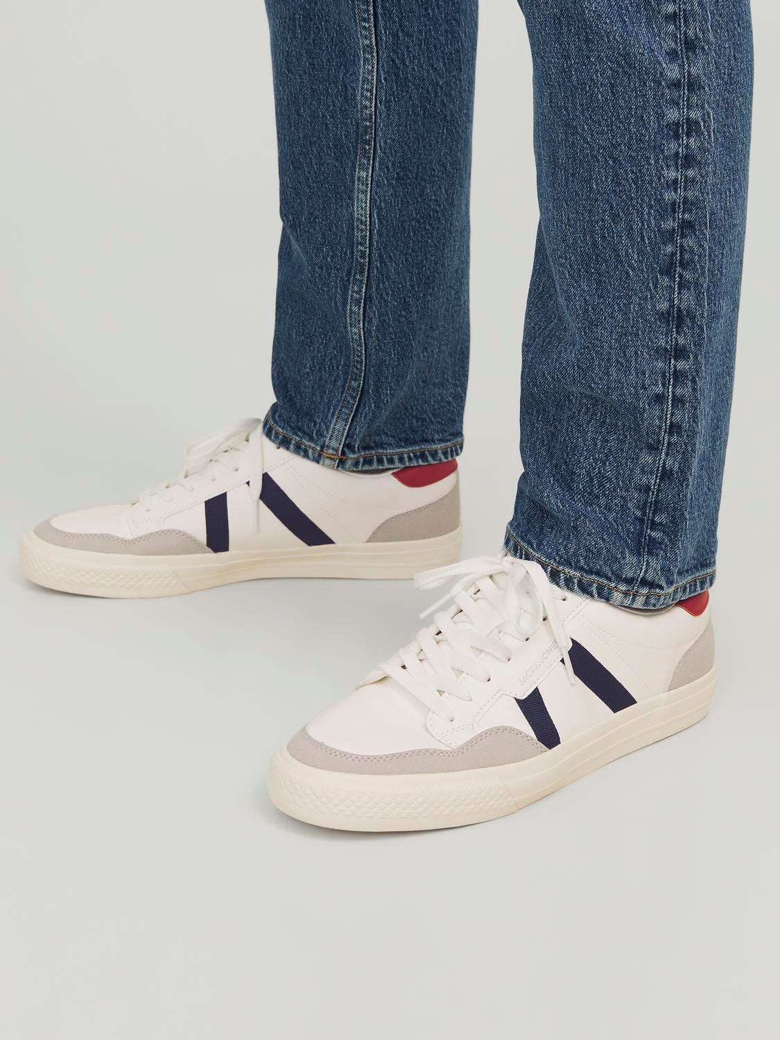 JACK & JONES SNEAKERS - Navy / Red