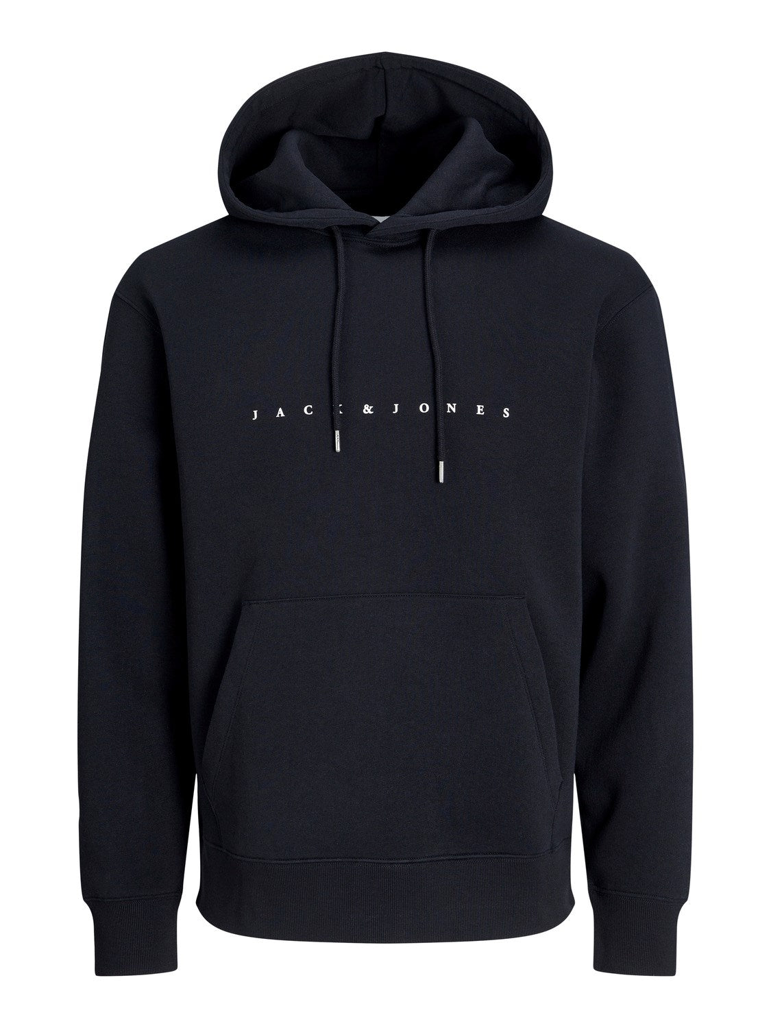 JACK & JONES FELPA CON CAPPUCCIO "ESSENTIALS" - Col. Nero