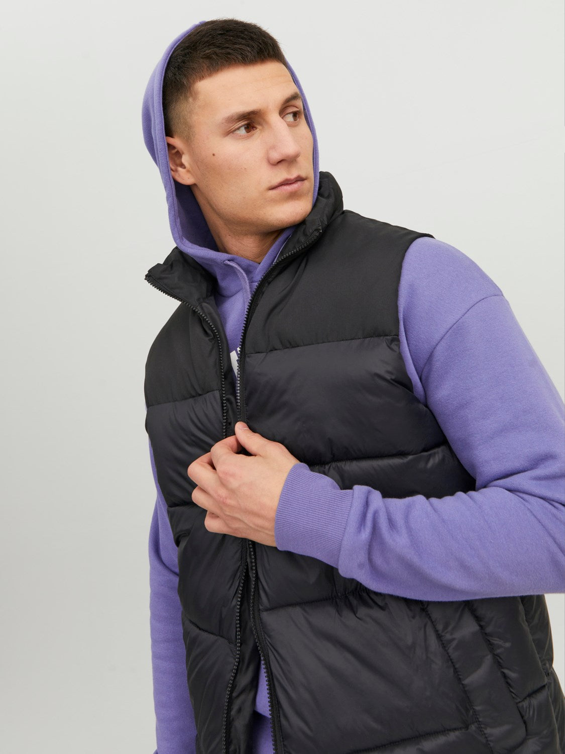 JACK & JONES GIUBBOTTO SMANICATO BODYWARMER - Col. Nero
