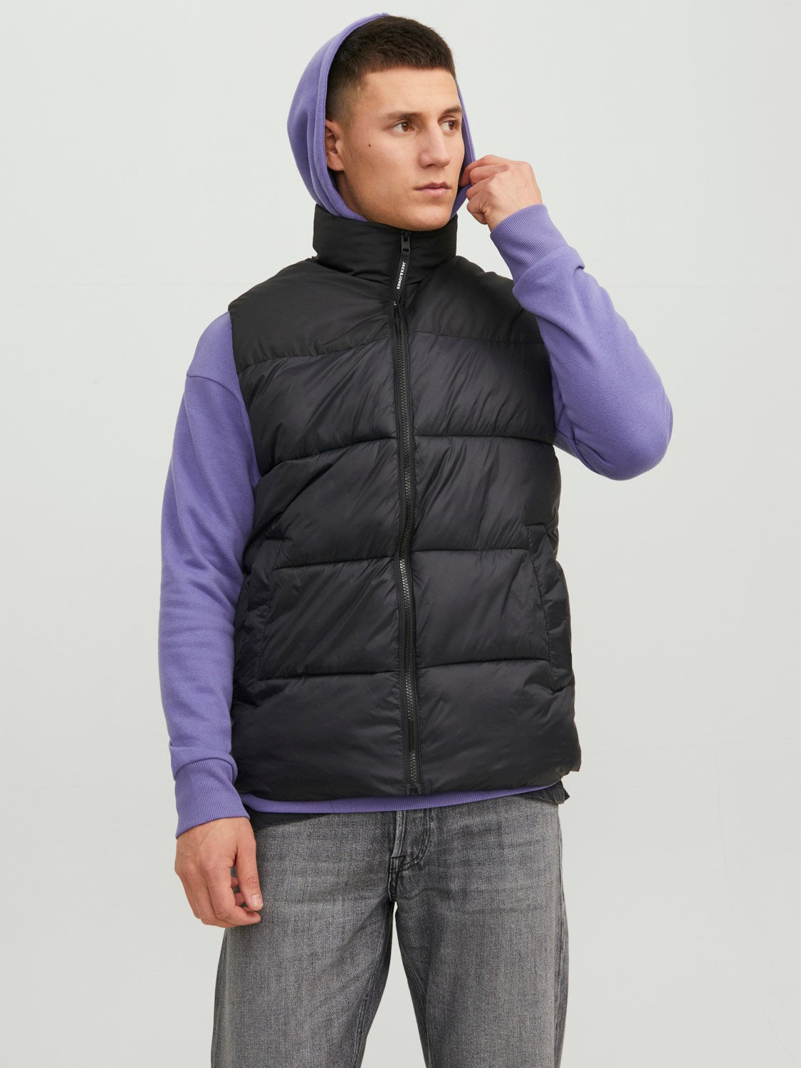 JACK & JONES GIUBBOTTO SMANICATO BODYWARMER - Col. Nero