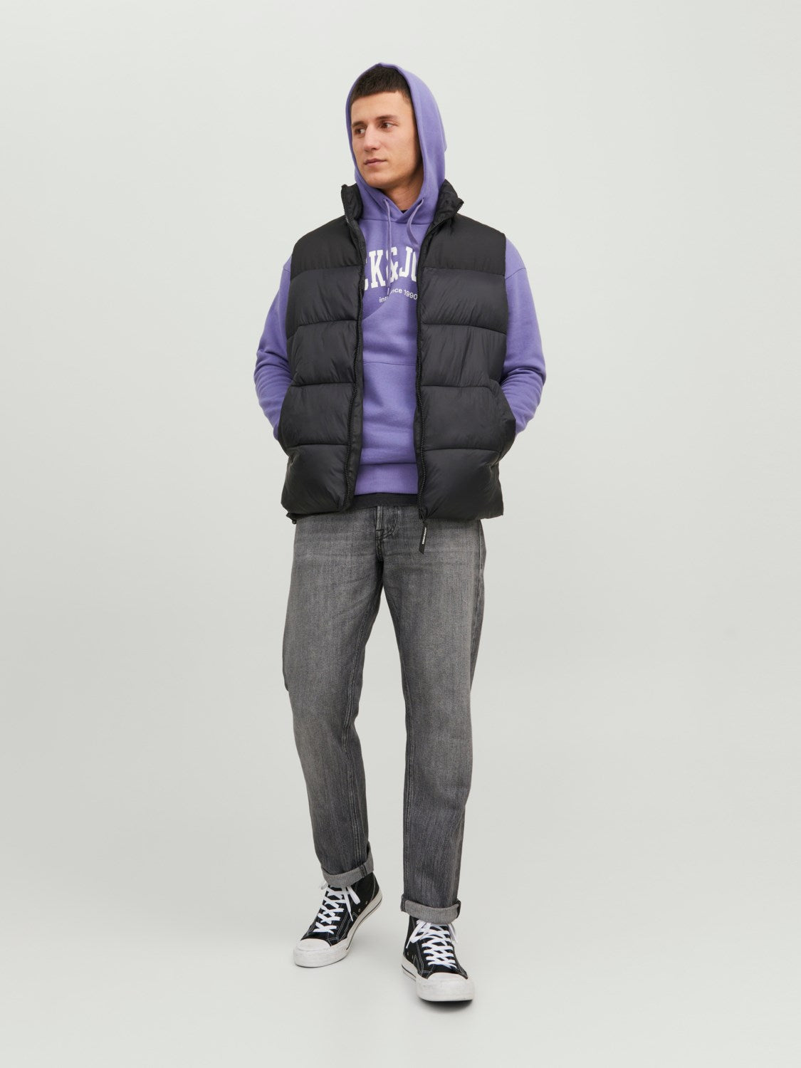 JACK & JONES GIUBBOTTO SMANICATO BODYWARMER - Col. Nero