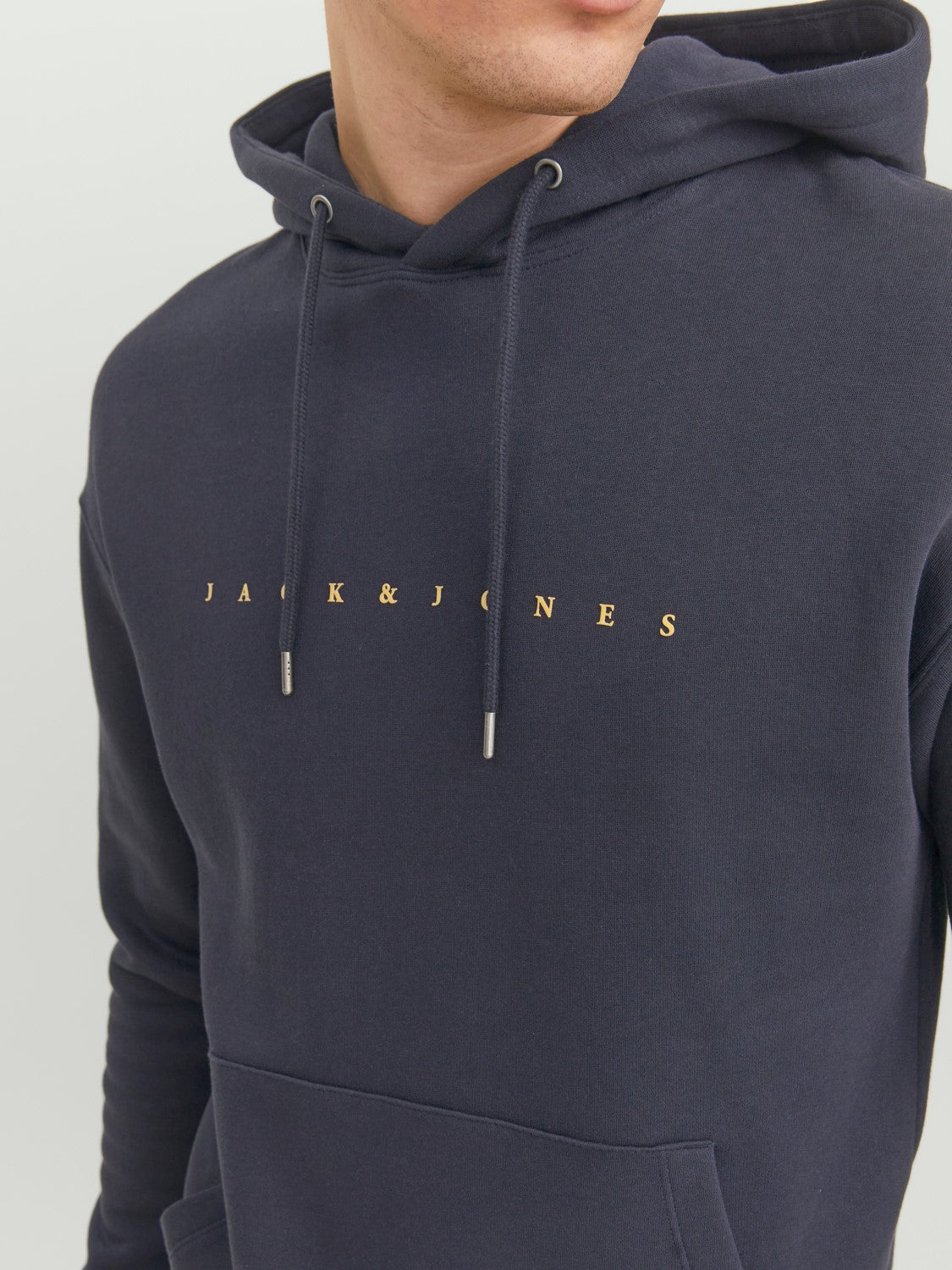 JACK & JONES FELPA CON CAPPUCCIO "ESSENTIALS" - Col. Dark Navy
