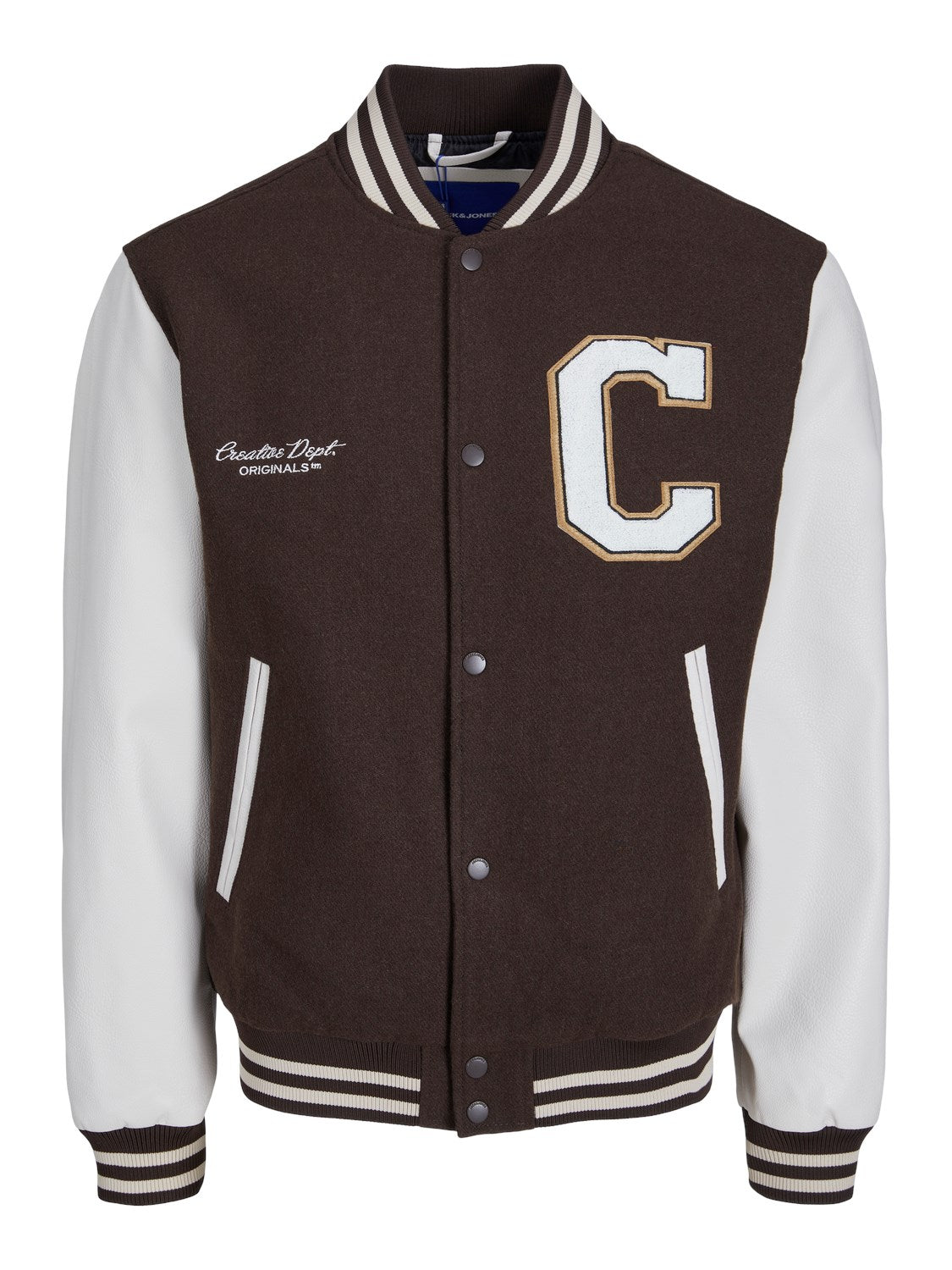 JACK & JONES GIACCA COLLEGE BOMBER - Col. Marrone