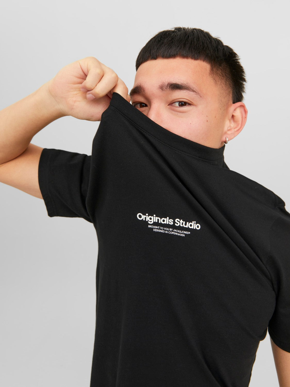 JACK & JONES T-SHIRT ORIGINALS STUDIO - Col. Nero