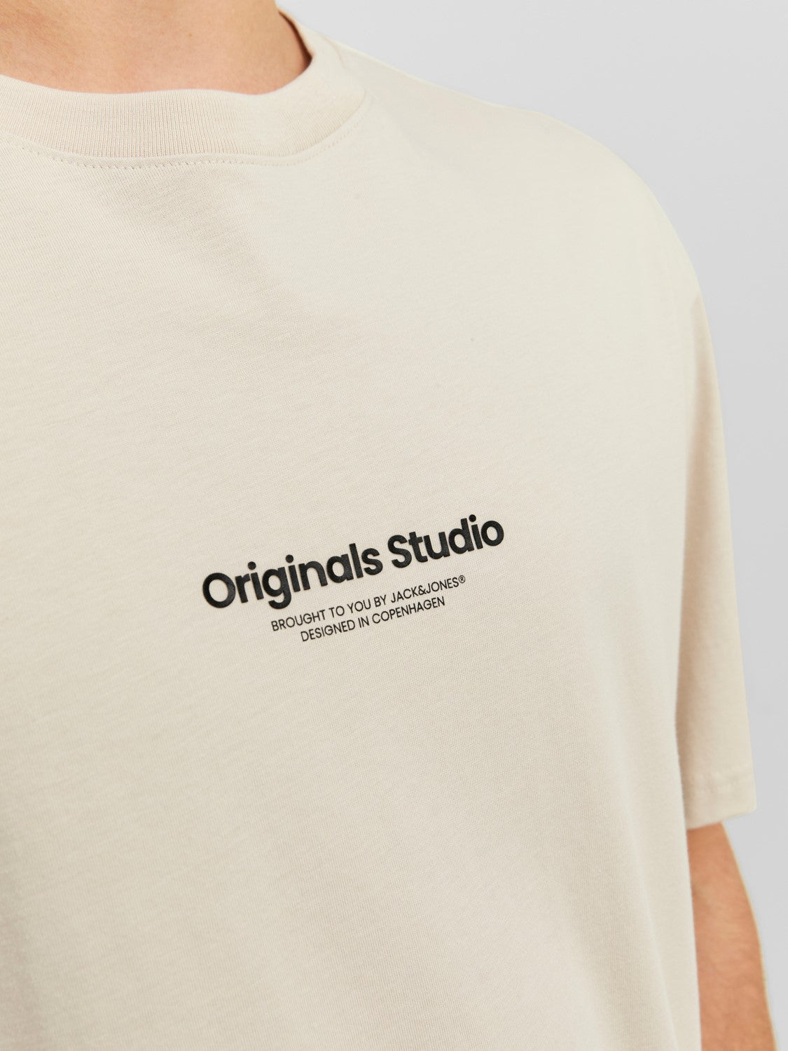 JACK & JONES T-SHIRT ORIGINALS STUDIO - Col. Beige