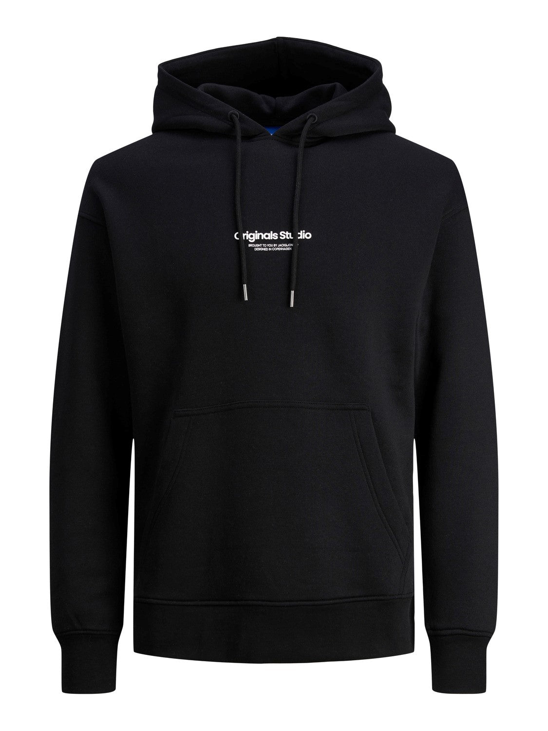 JACK & JONES FELPA CON CAPPUCCIO "ORIGINALS STUDIO" - Col. Nero