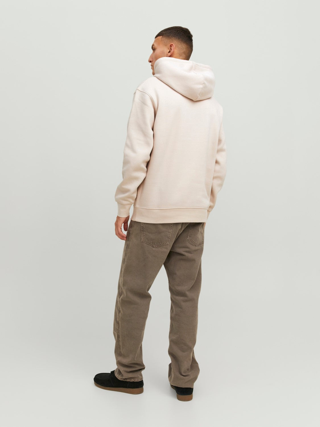 JACK & JONES FELPA CON CAPPUCCIO "ORIGINALS STUDIO" - Col. Beige