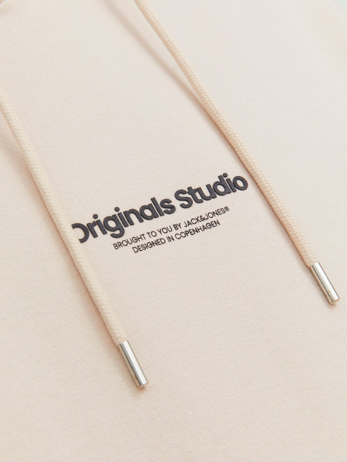 JACK & JONES FELPA CON CAPPUCCIO "ORIGINALS STUDIO" - Col. Beige