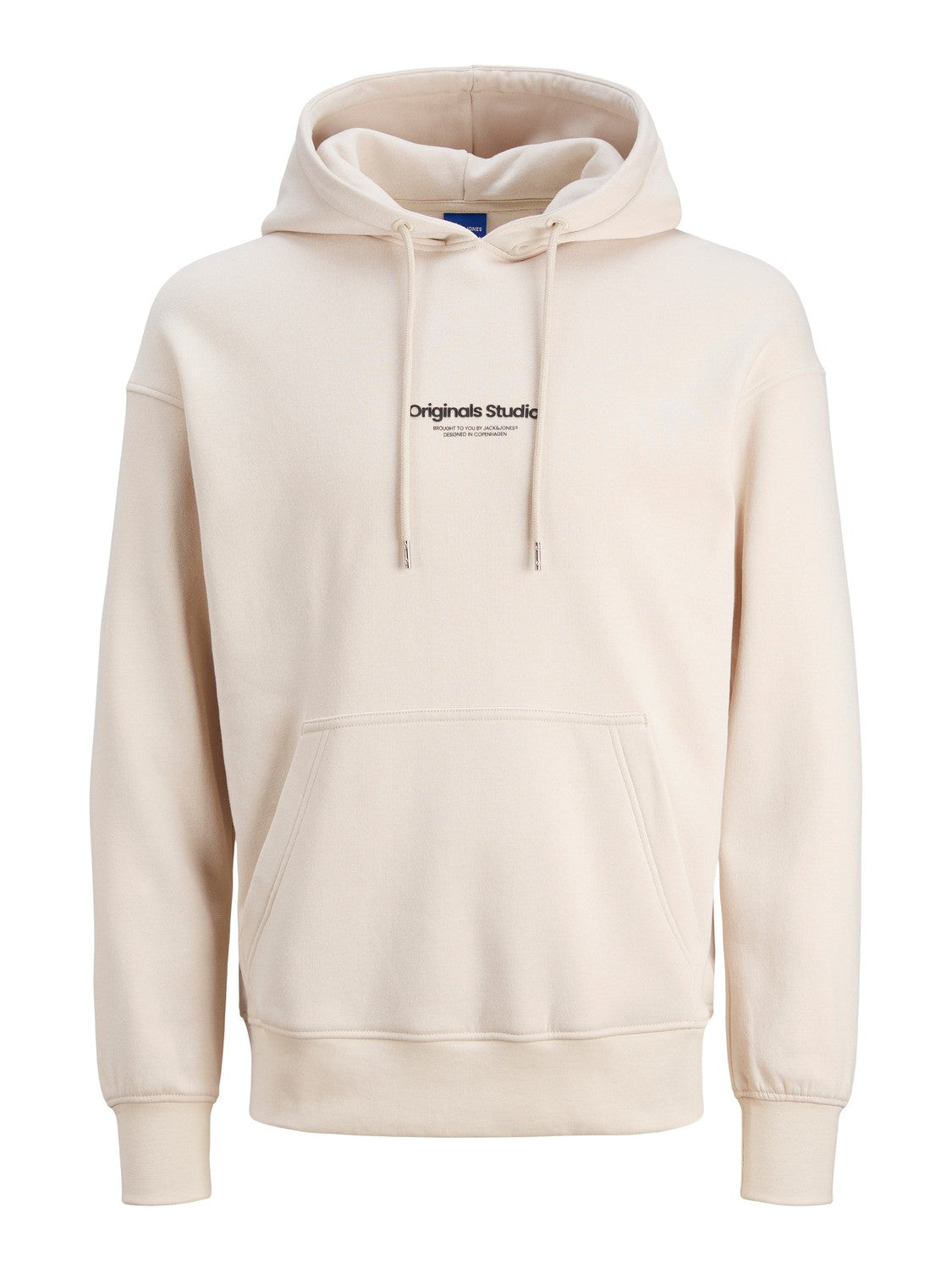 JACK & JONES FELPA CON CAPPUCCIO "ORIGINALS STUDIO" - Col. Beige