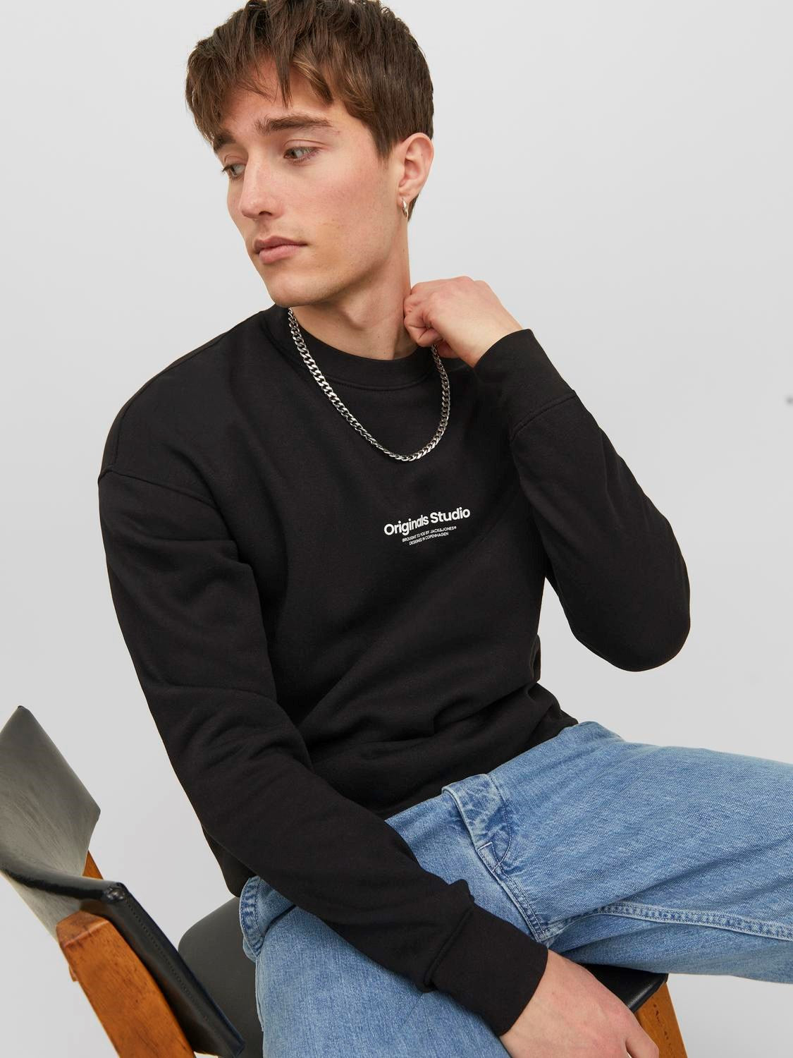 JACK & JONES FELPA "ORIGINALS STUDIO" - Col. Nero