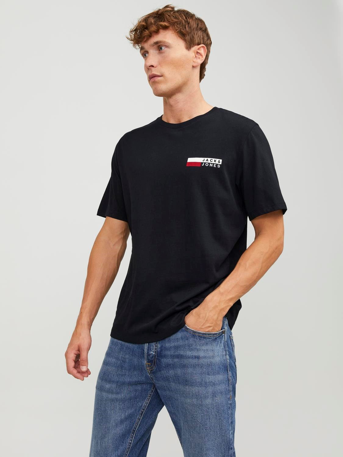 JACK & JONES T-SHIRT ESSENTIALS - Col. nero
