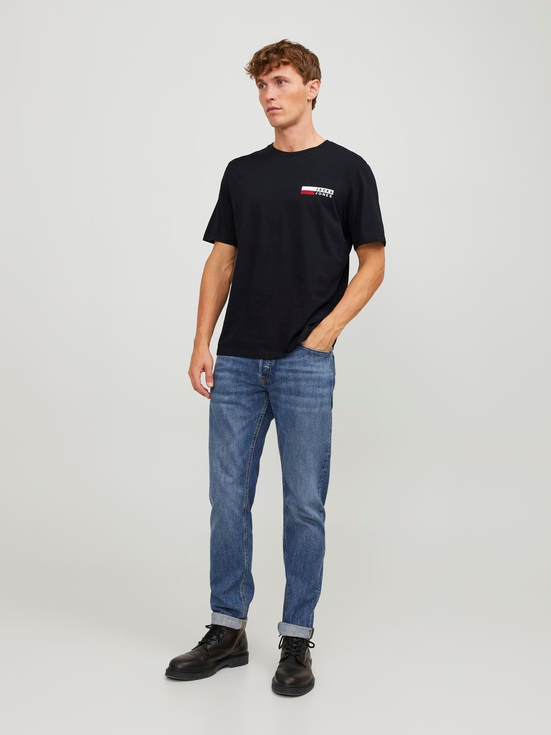 JACK & JONES T-SHIRT ESSENTIALS - Col. nero