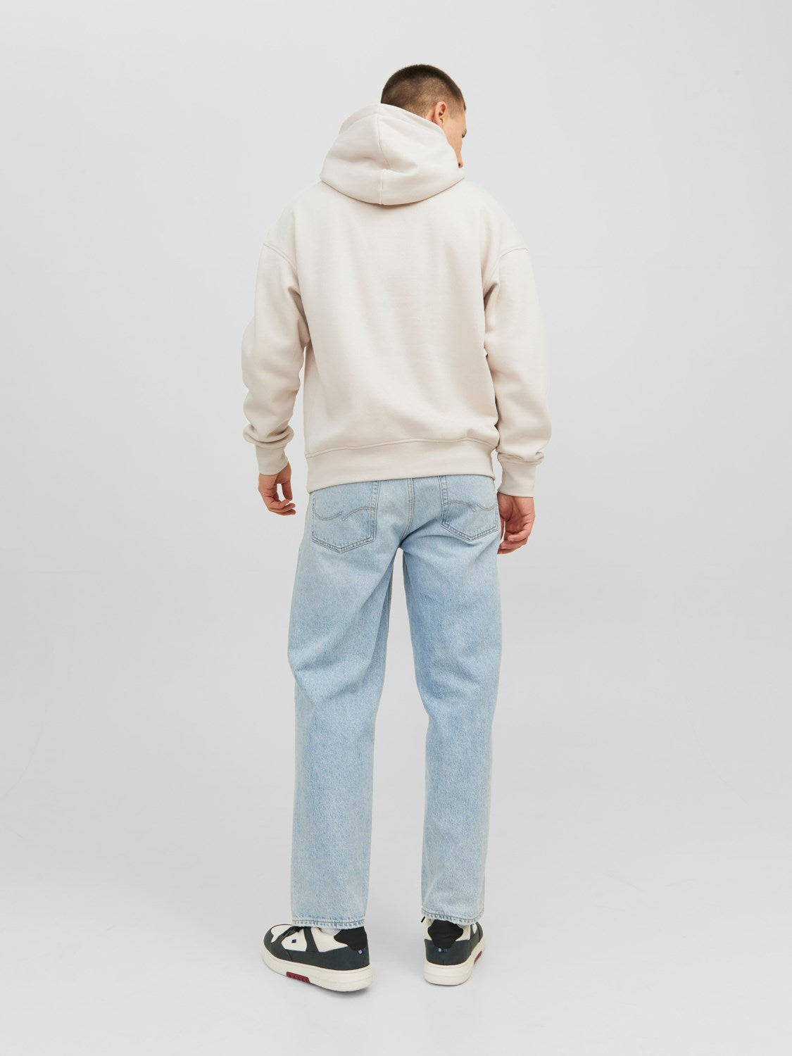 JACK & JONES FELPA CON CAPPUCCIO "ORIGINALS STUDIO" - Col. Beige