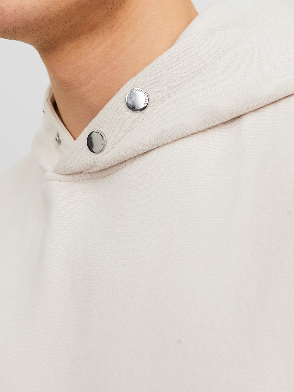 JACK & JONES FELPA CON CAPPUCCIO "ORIGINALS STUDIO" - Col. Beige
