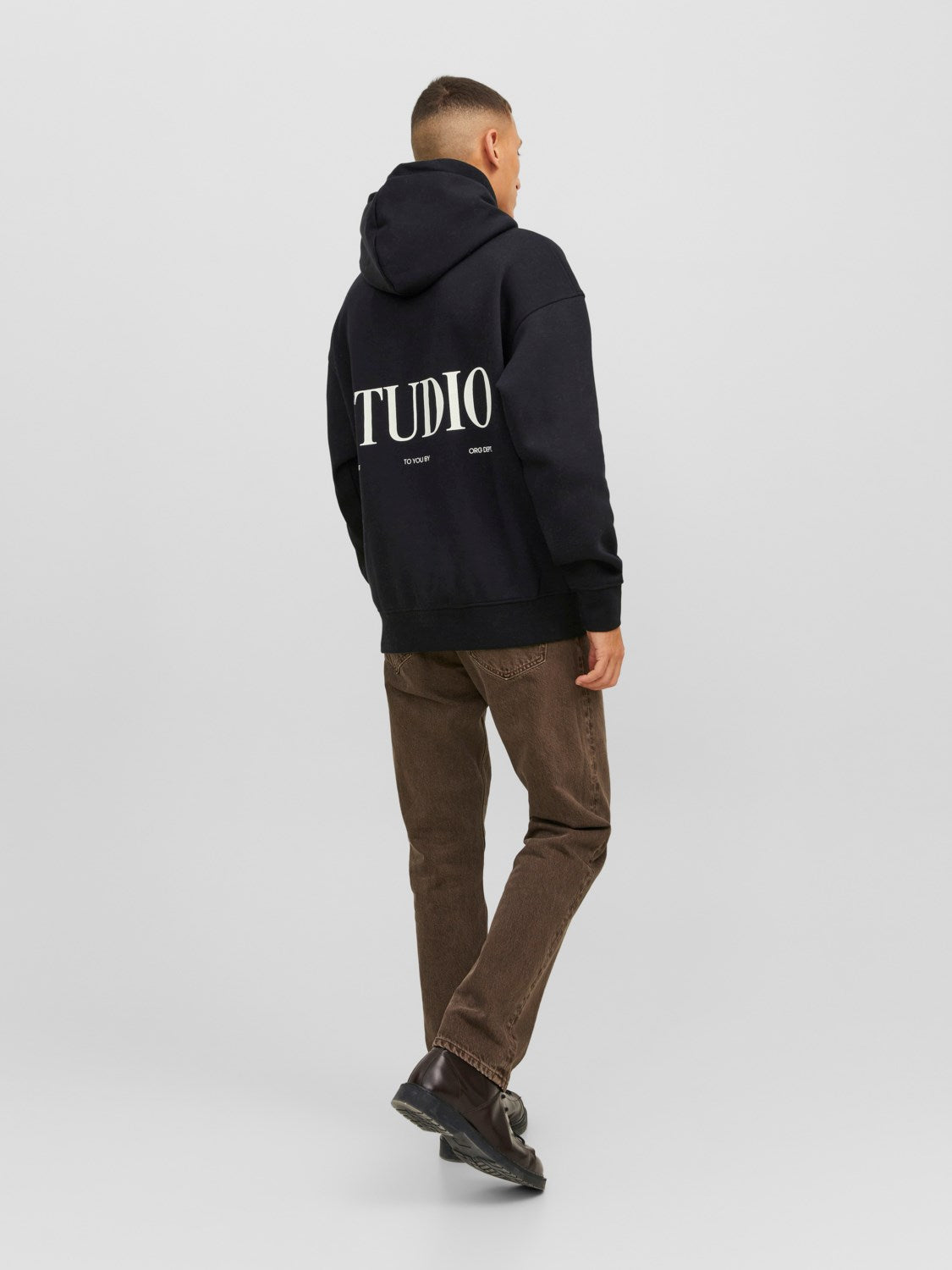 JACK & JONES FELPA CON CAPPUCCIO "STUDIO DEPT." - Col. Nero