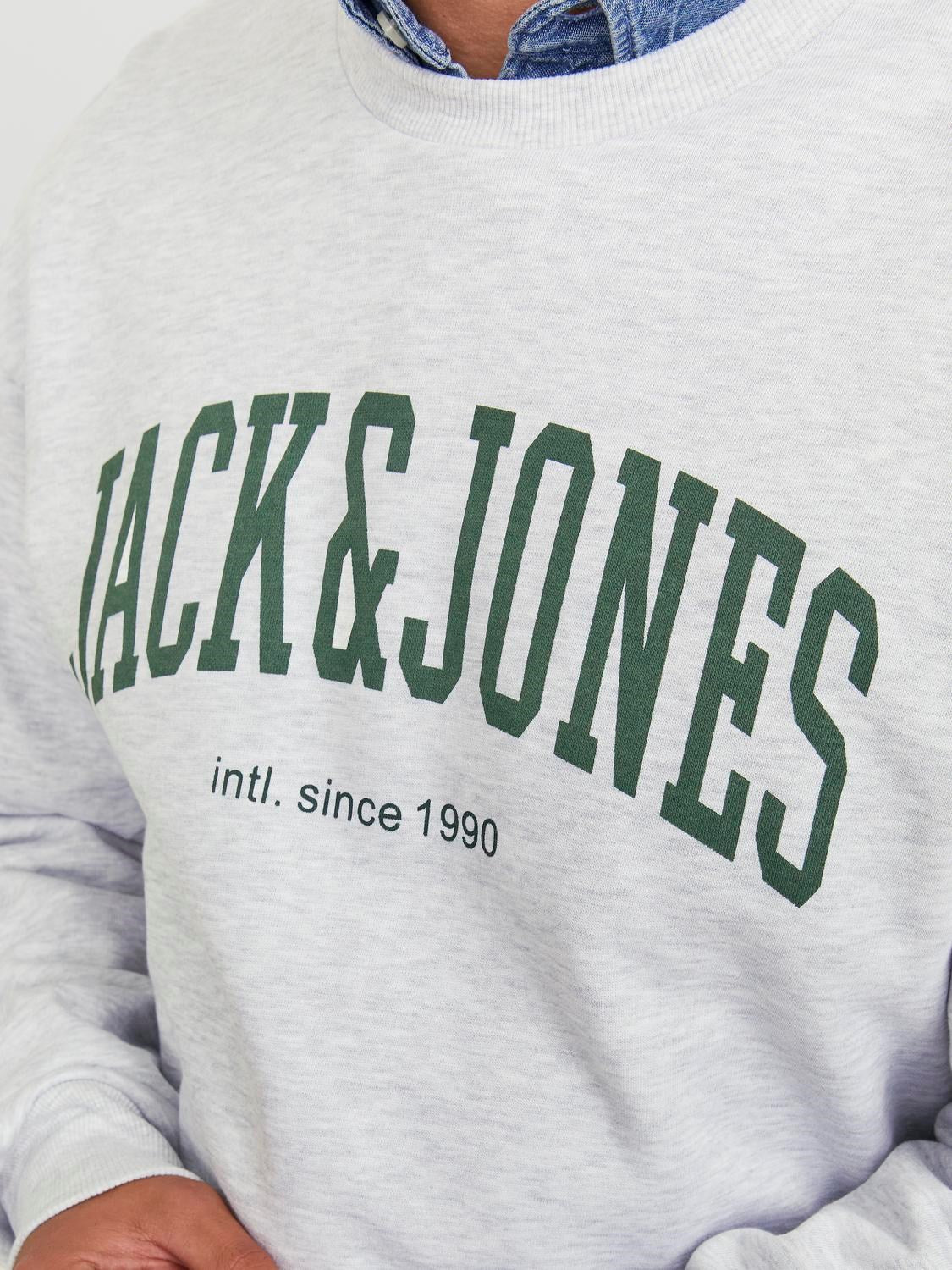 JACK & JONES FELPA "SINCE 1990" - Col. Grigio