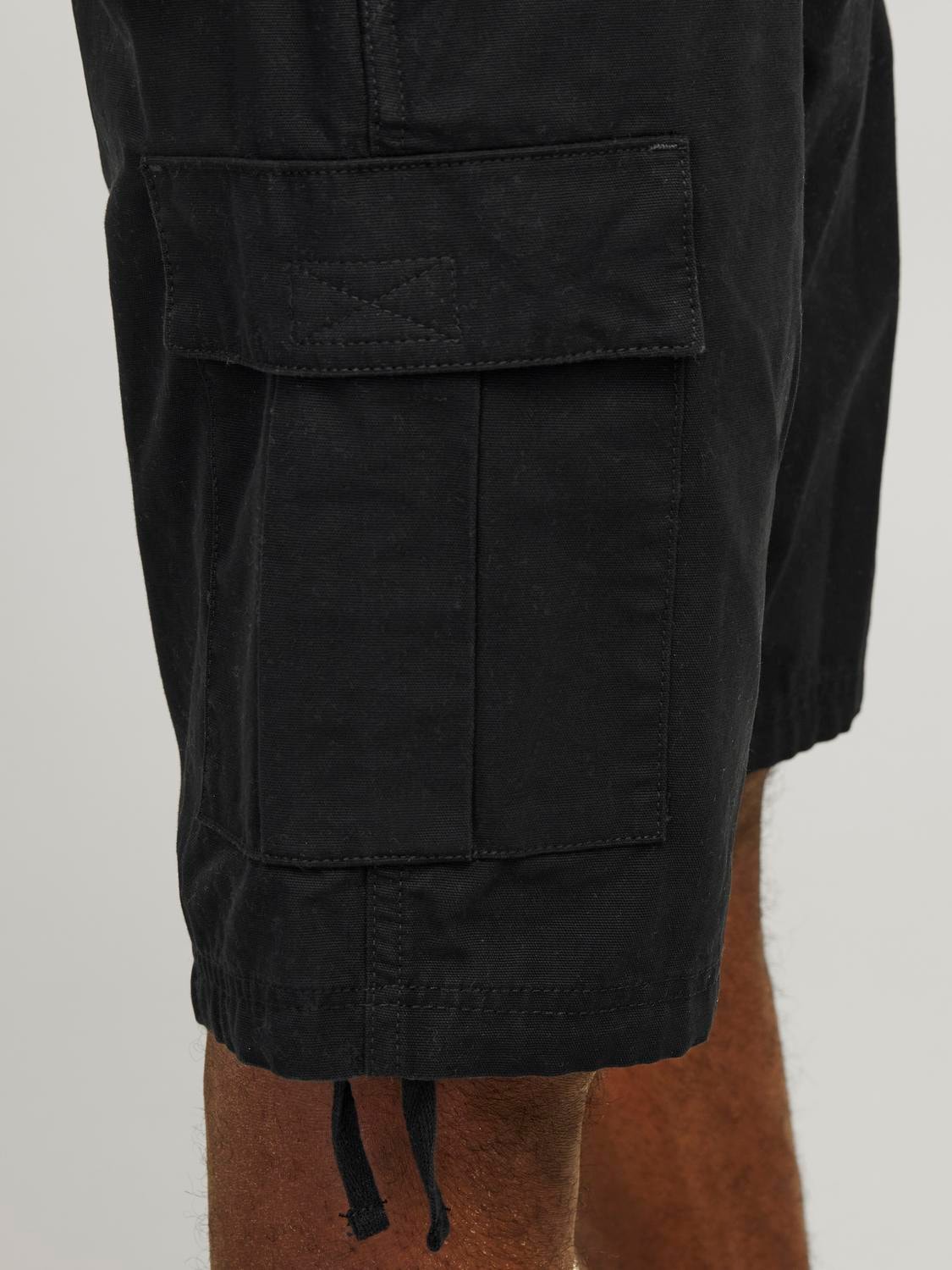 JACK & JONES CARGO SHORTS - Col. nero