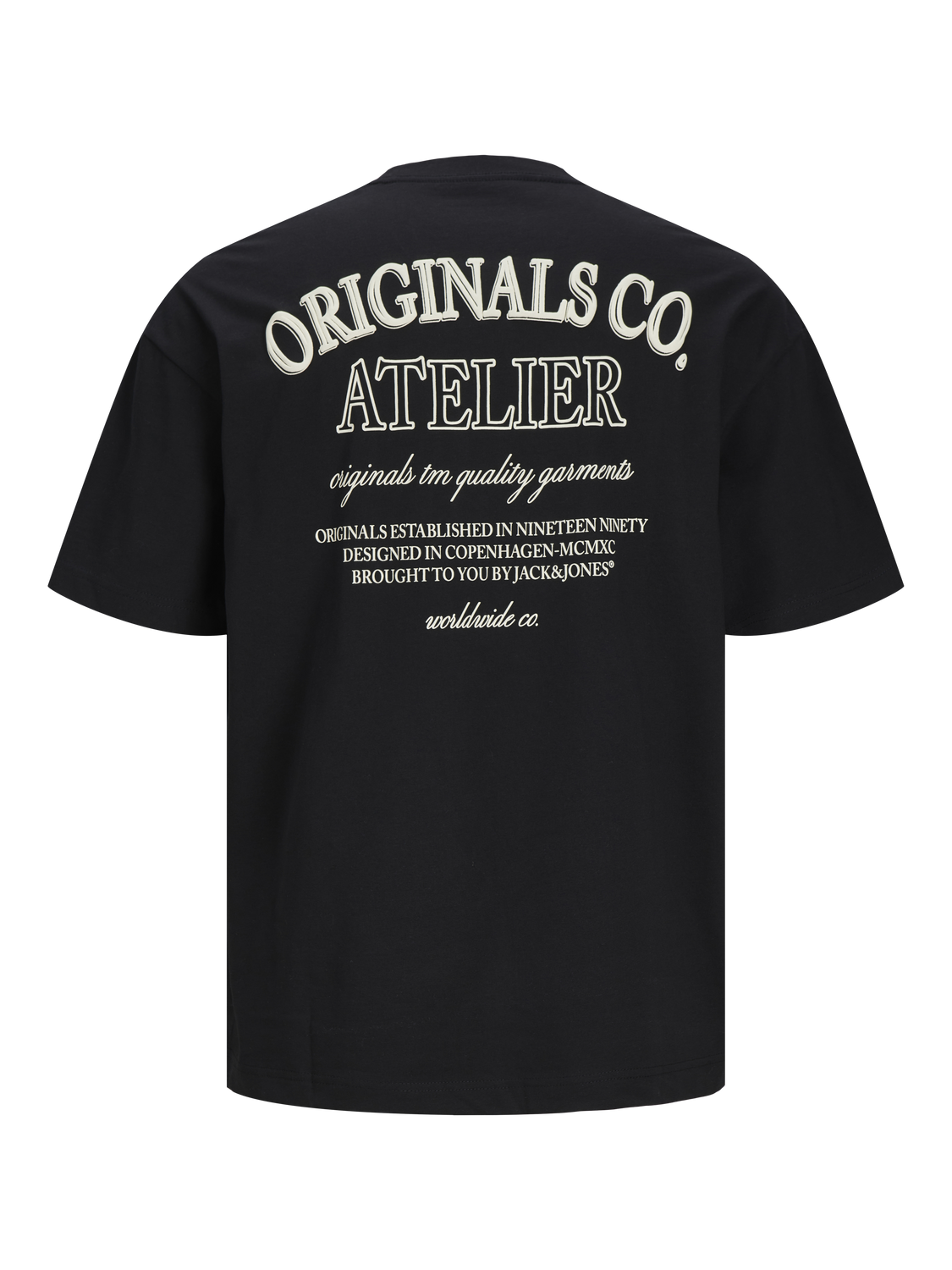 JACK & JONES T-SHIRT SANTORINI - Col. nero