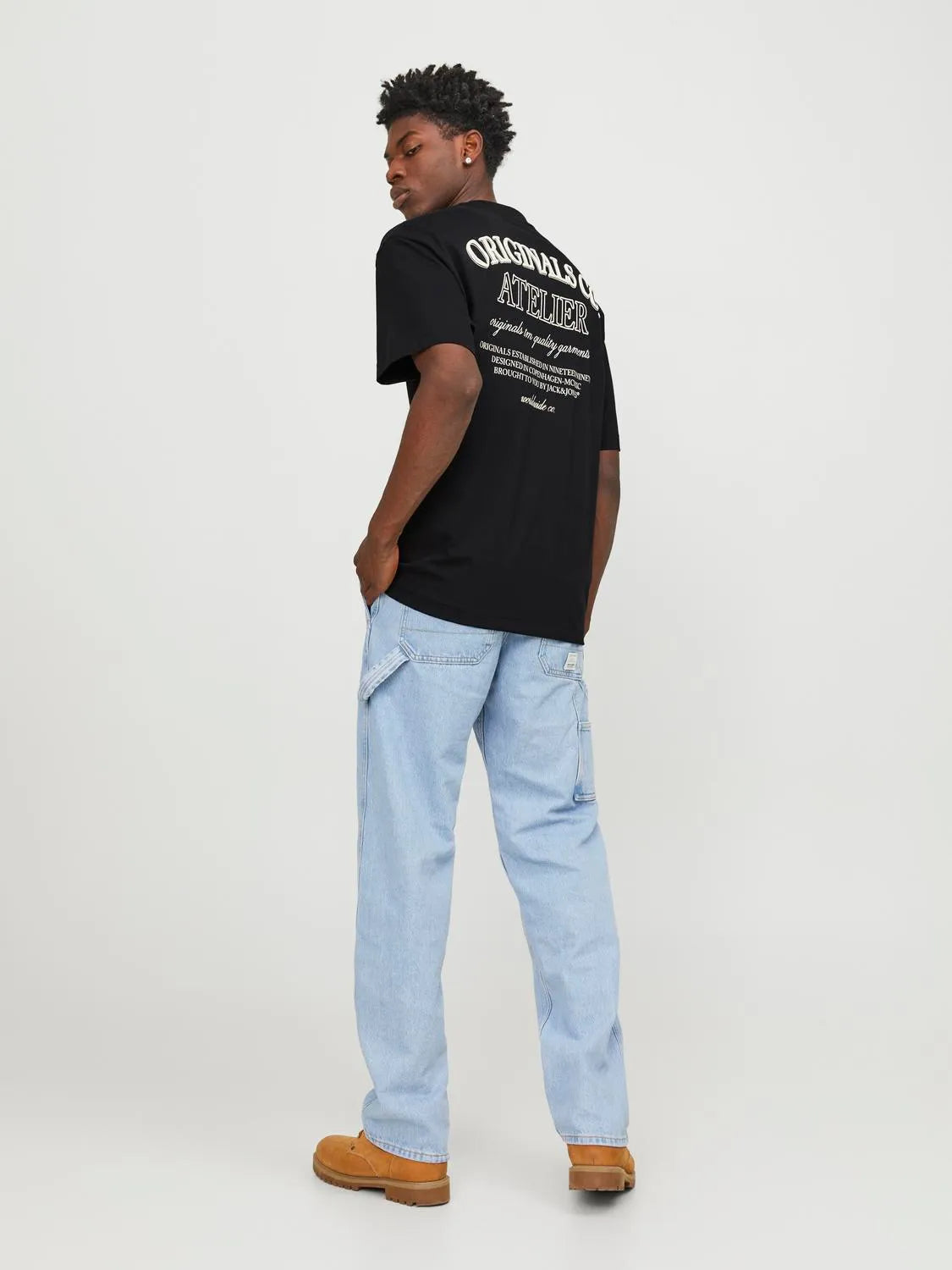 JACK & JONES T-SHIRT 'ORIGINALS CO ATELIER' - Col. Nero