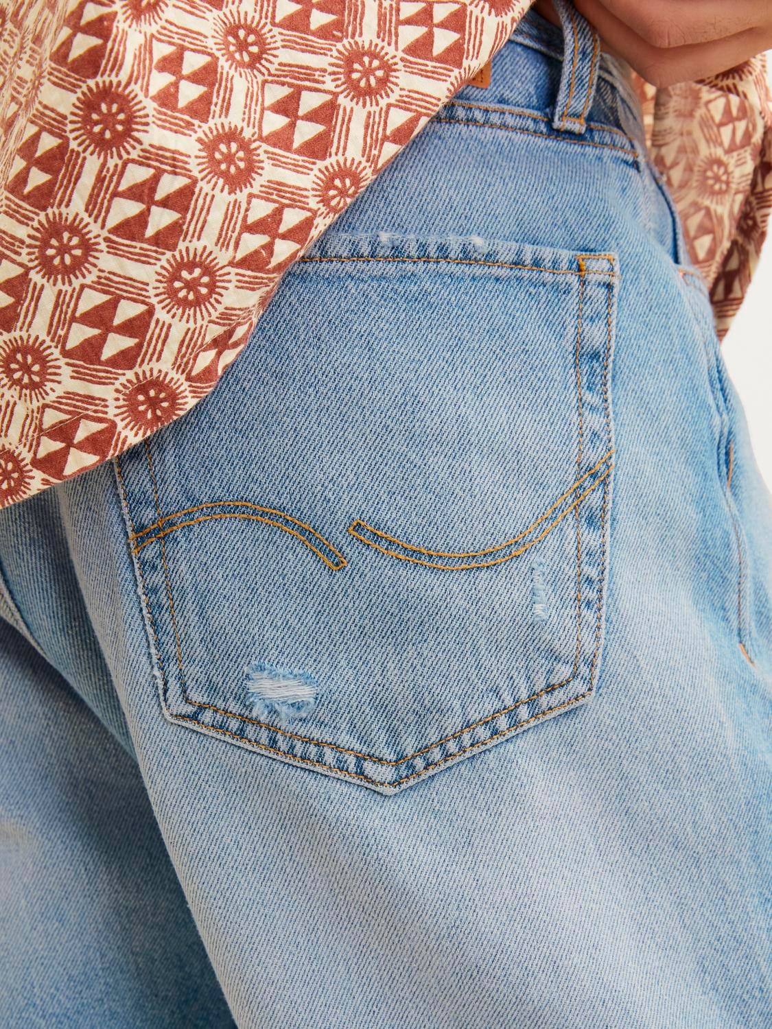 JACK & JONES DENIM RELAXED FIT SHORTS CON STRAPPI