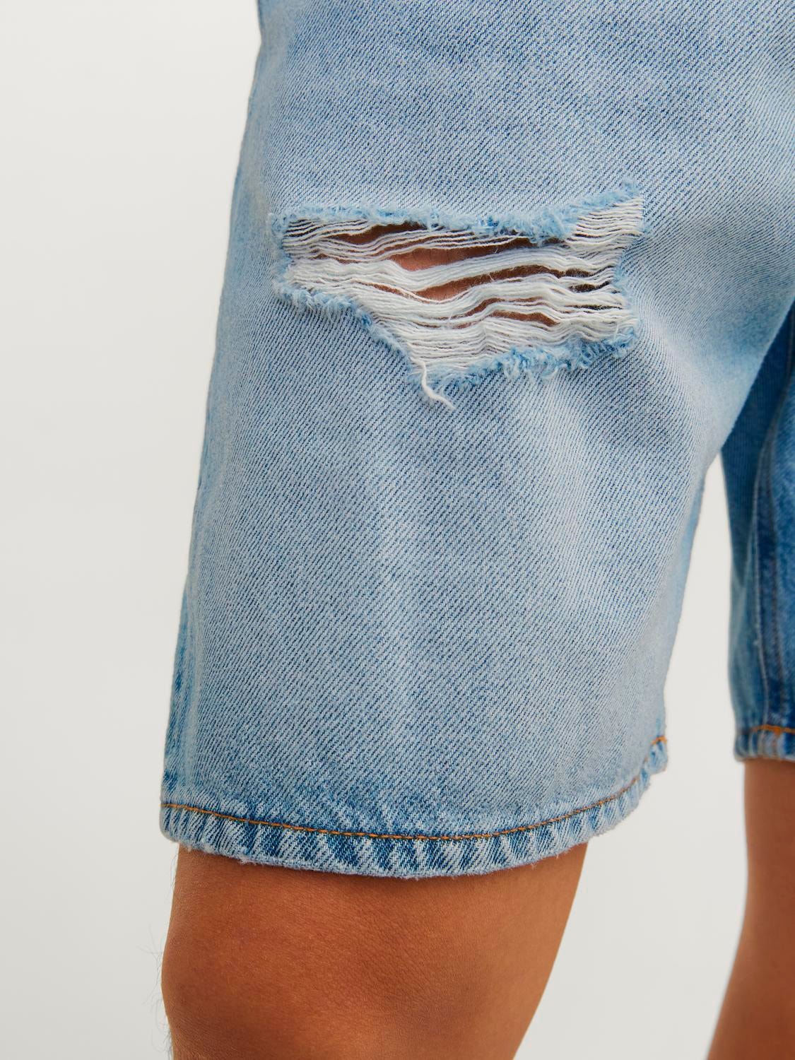 JACK & JONES DENIM RELAXED FIT SHORTS CON STRAPPI