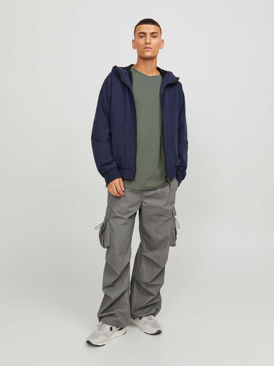 JACK & JONES T-SHIRT TRIANGLE - Col. Verde Acqua